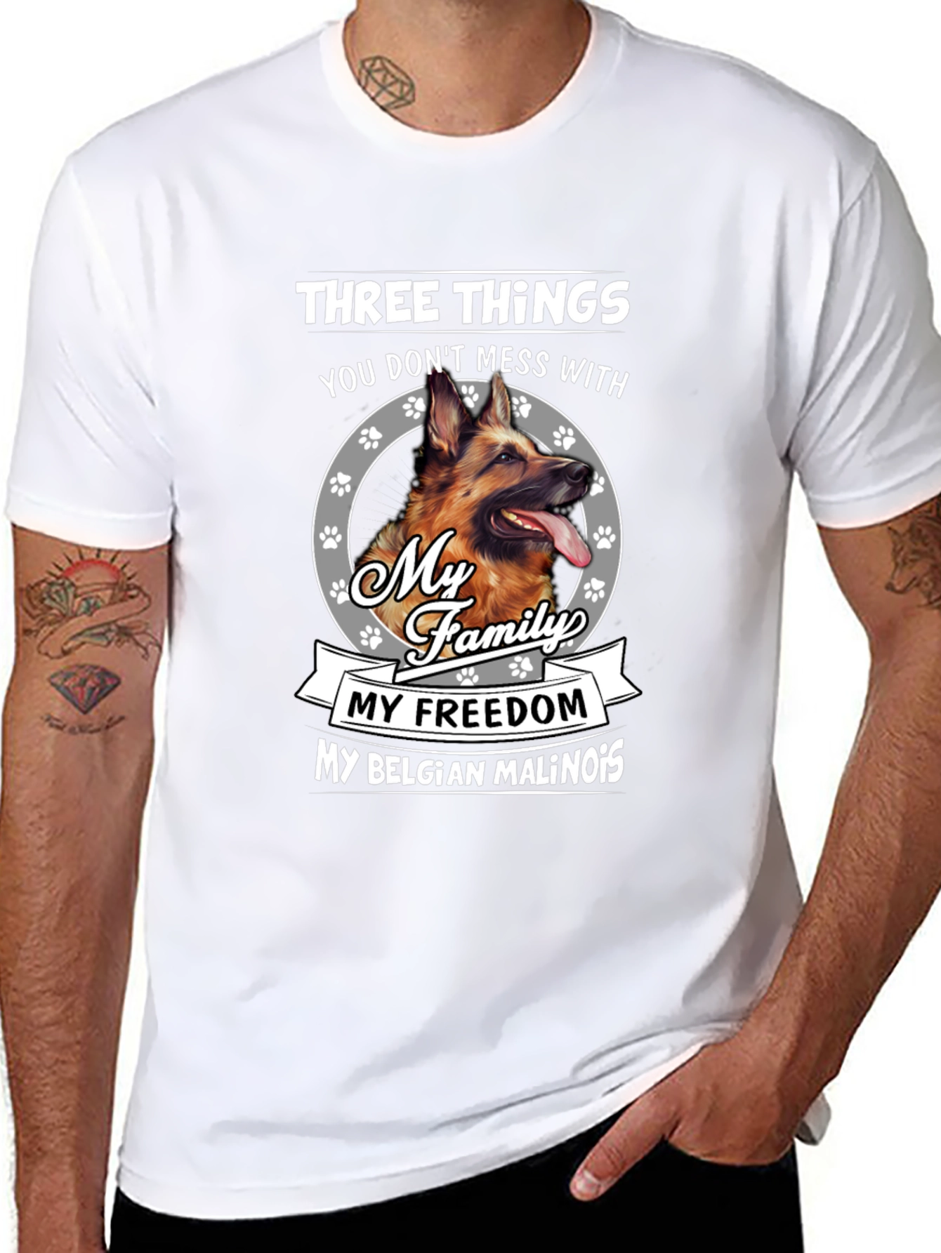 Dog Lover T-Shirt: Three Things Dont Mess With