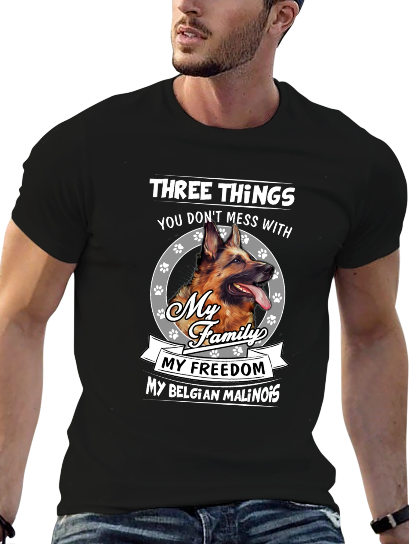 Dog Lover T-Shirt: Three Things Dont Mess With