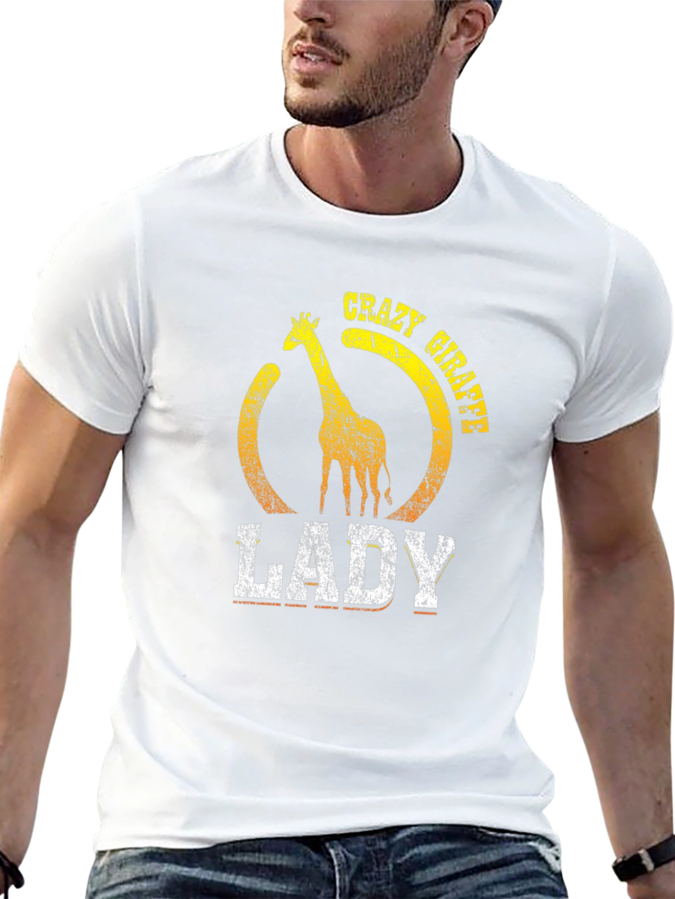 Crazy Giraffe Lady Graphic Tee