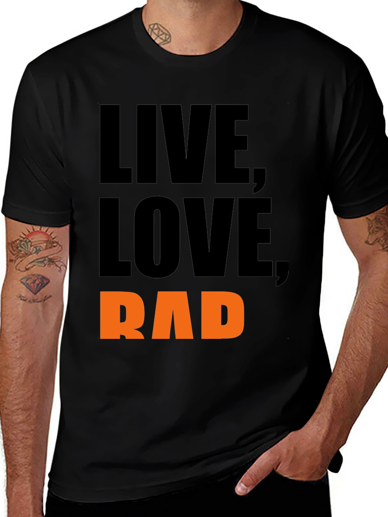 Live Love Rad Black T-Shirt