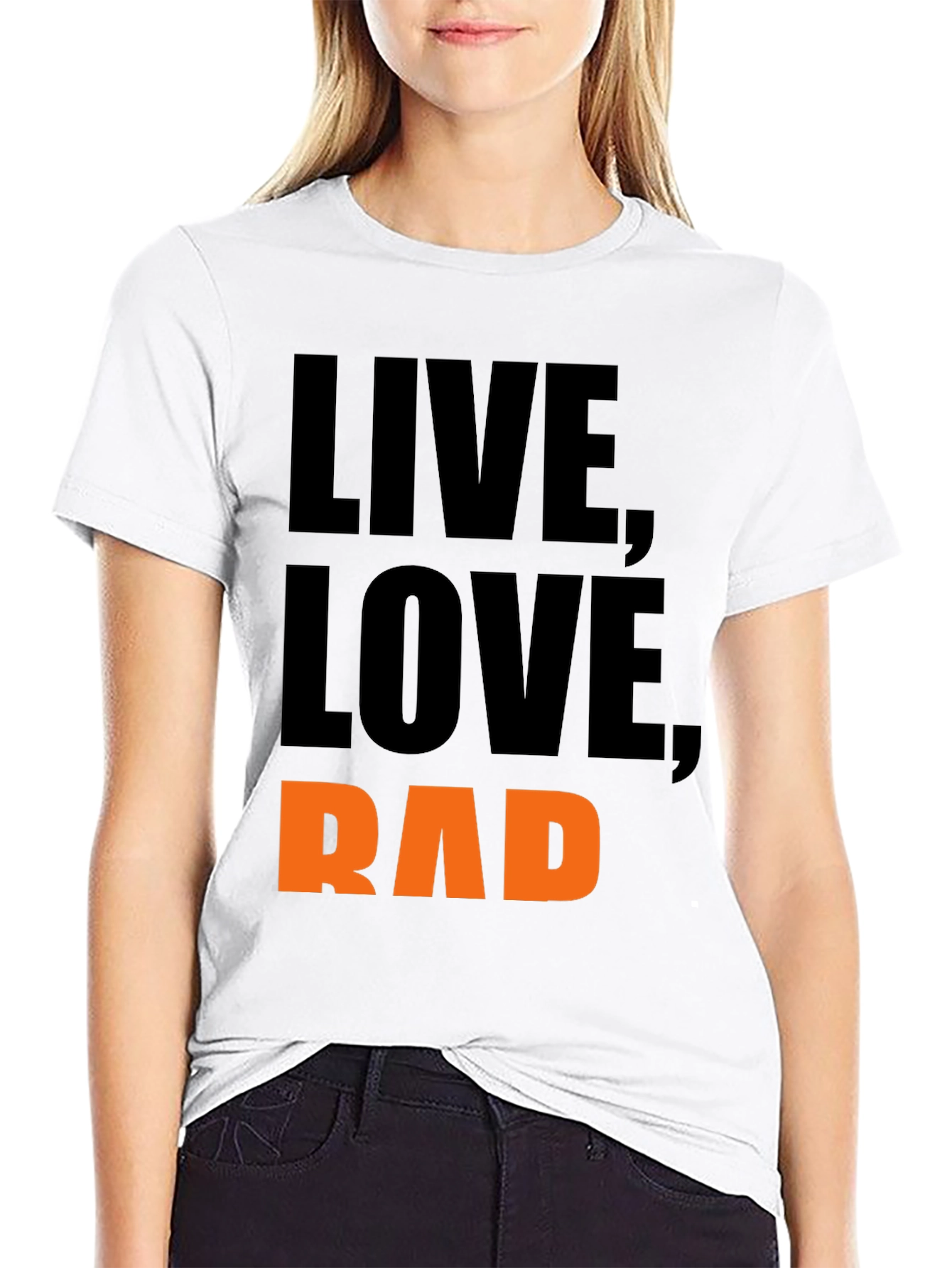 Live Love Rad Black T-Shirt