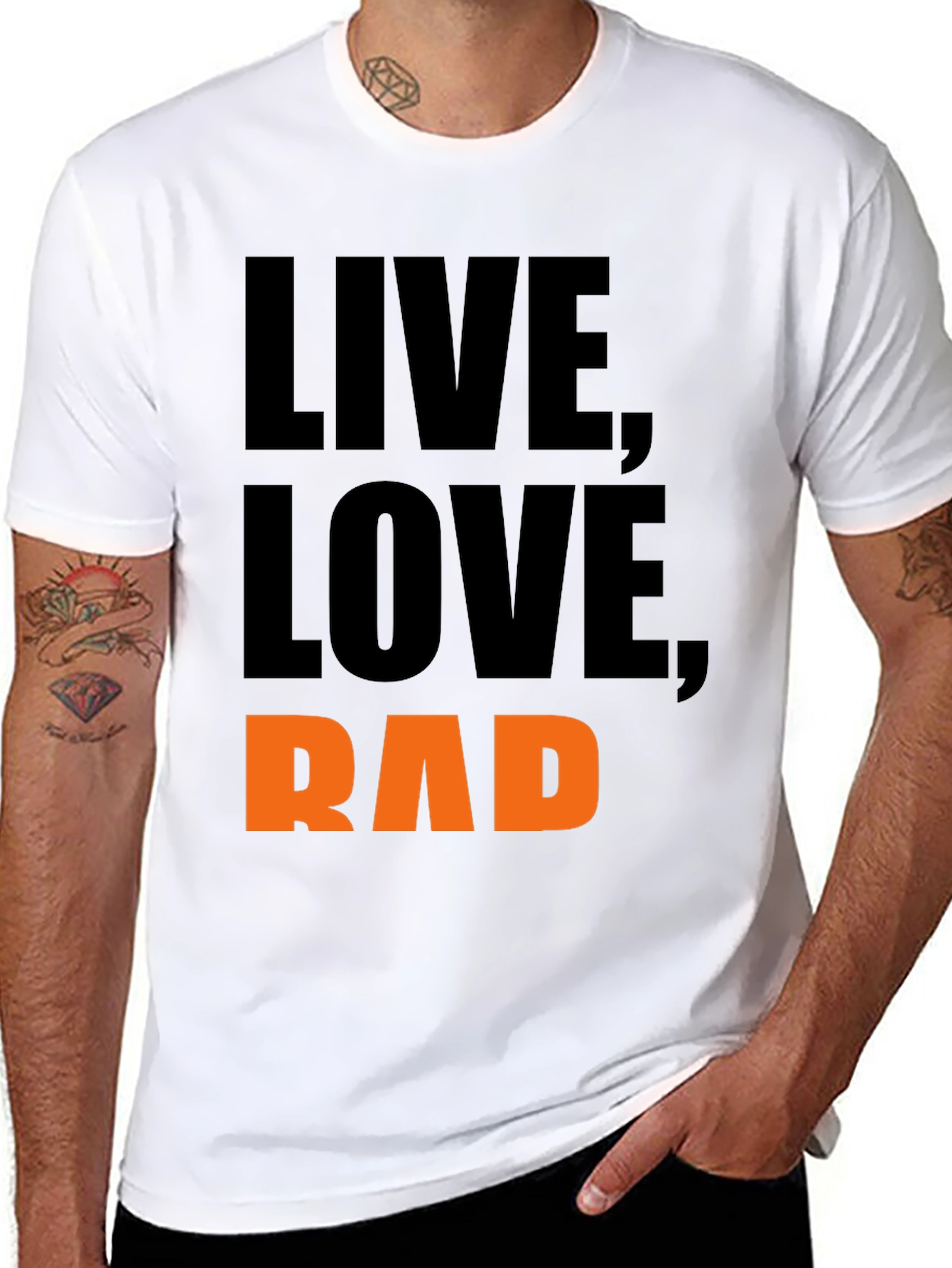 Live Love Rad Black T-Shirt