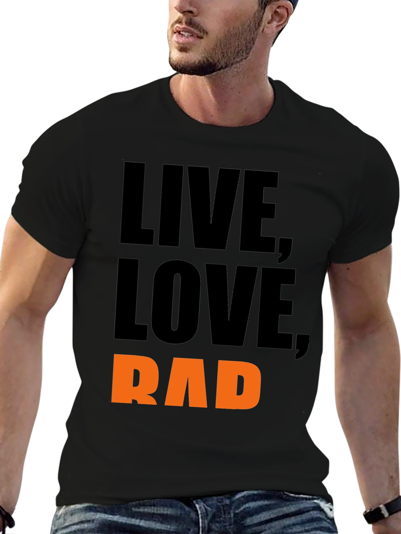 Live Love Rad Black T-Shirt