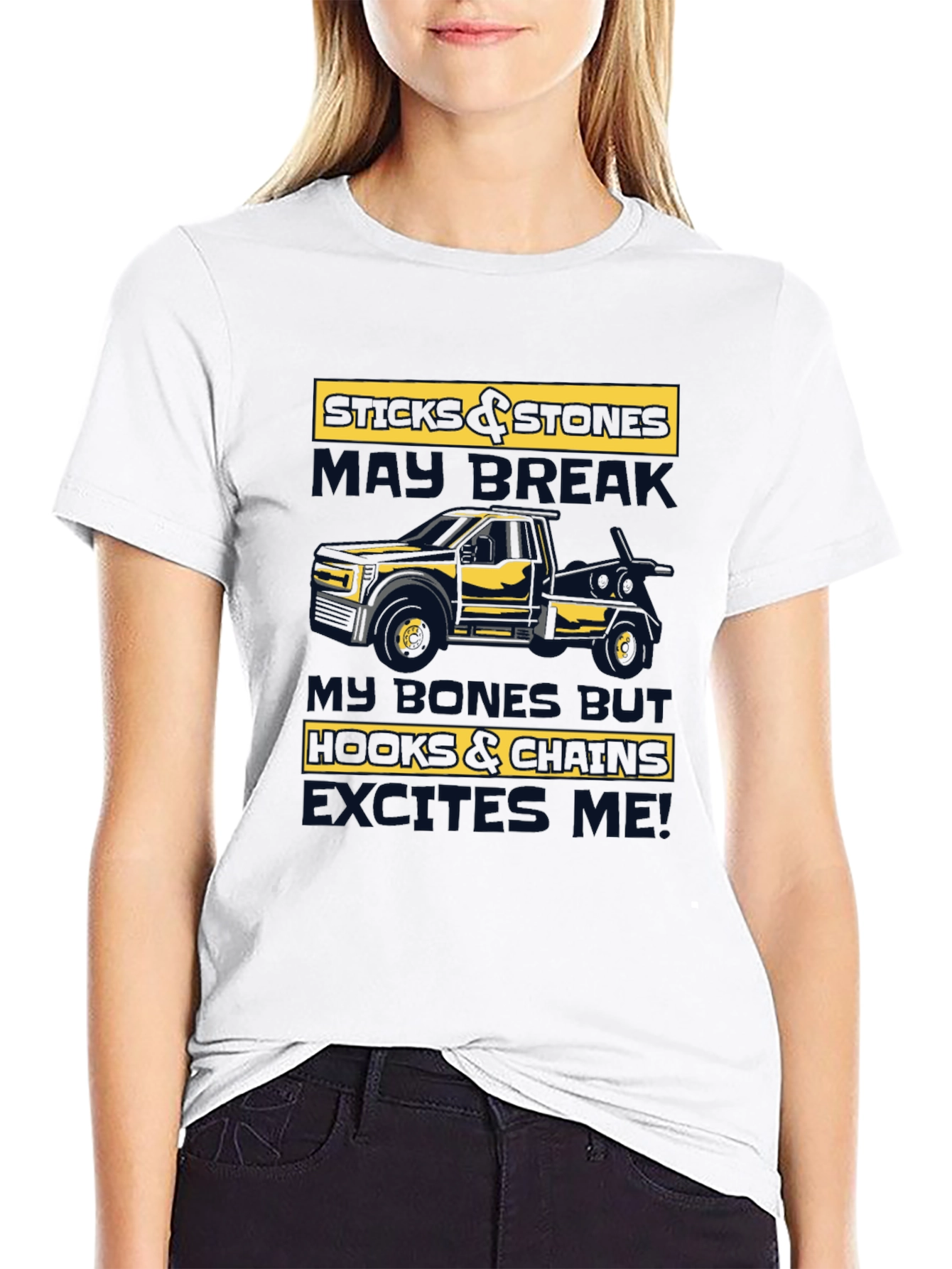 Sticks & Stones Tow Truck T-Shirt