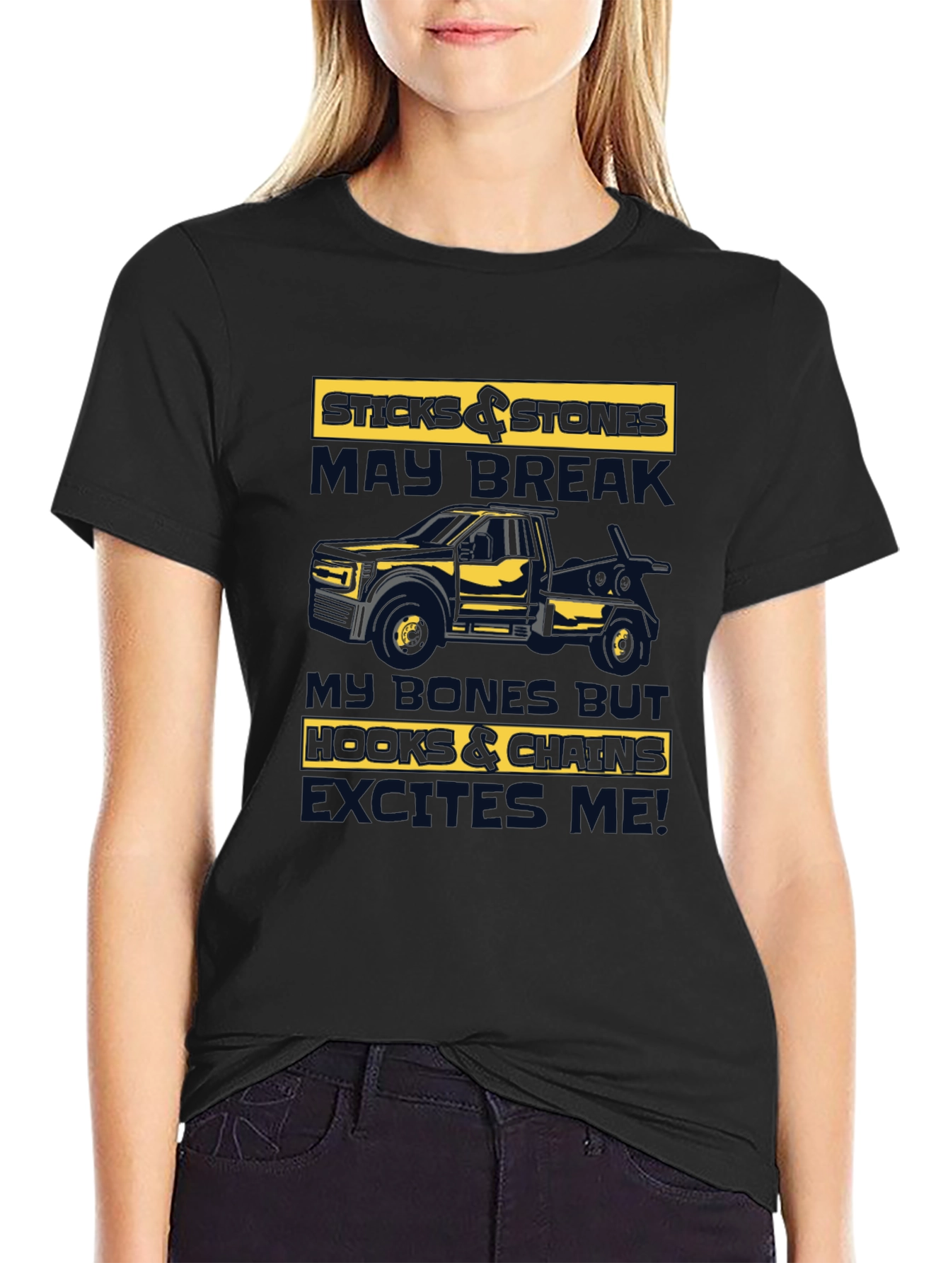 Sticks & Stones Tow Truck T-Shirt