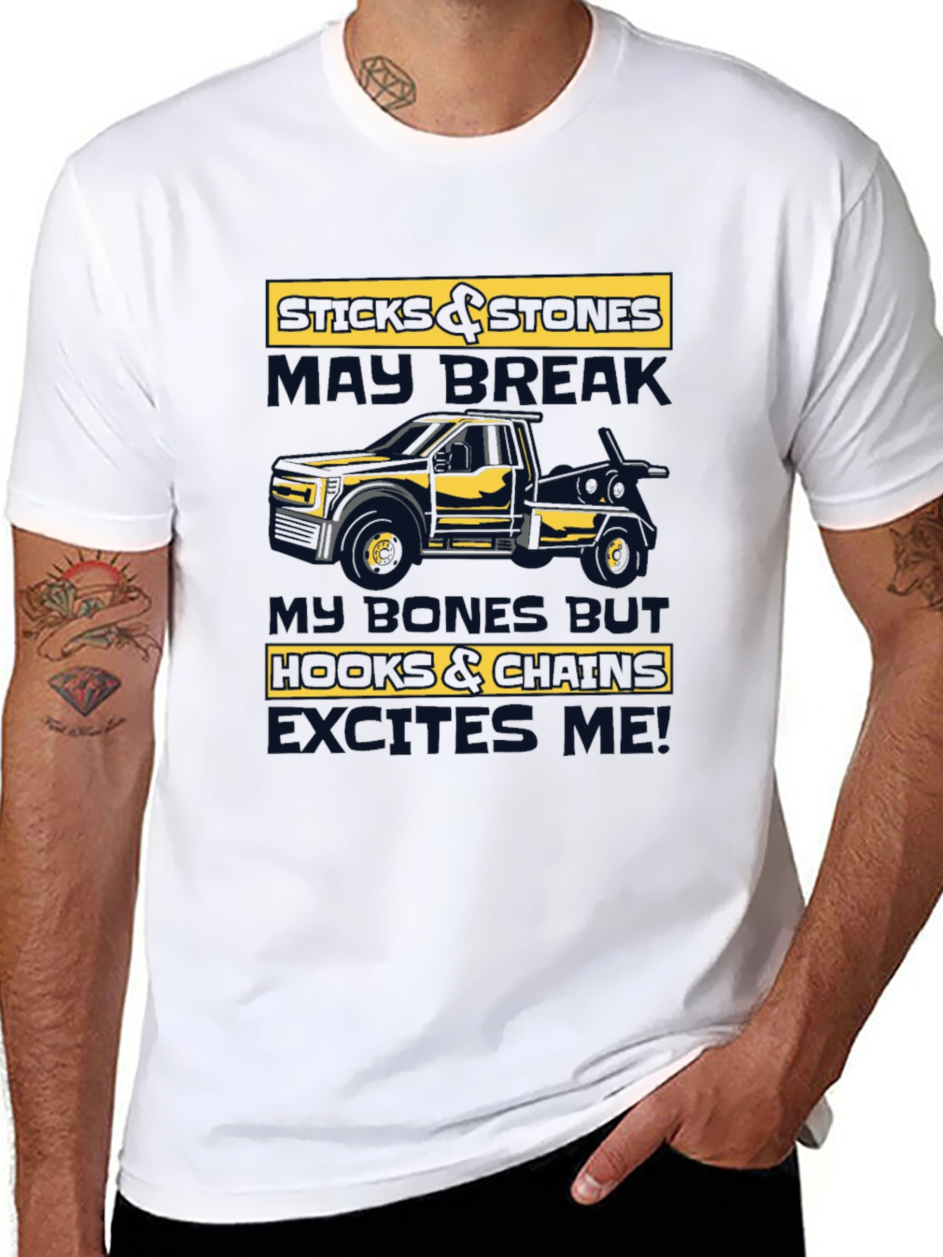 Sticks & Stones Tow Truck T-Shirt