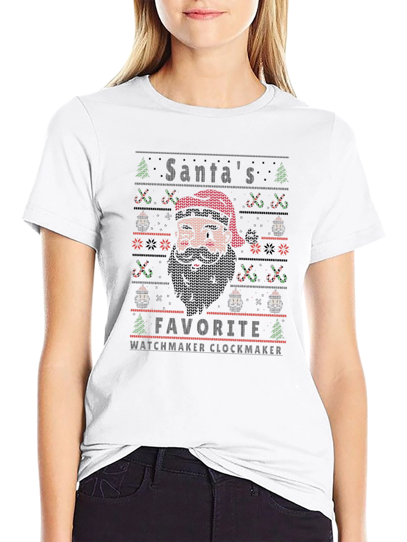 Santas Favorite Watchmaker Clockmaker T-Shirt