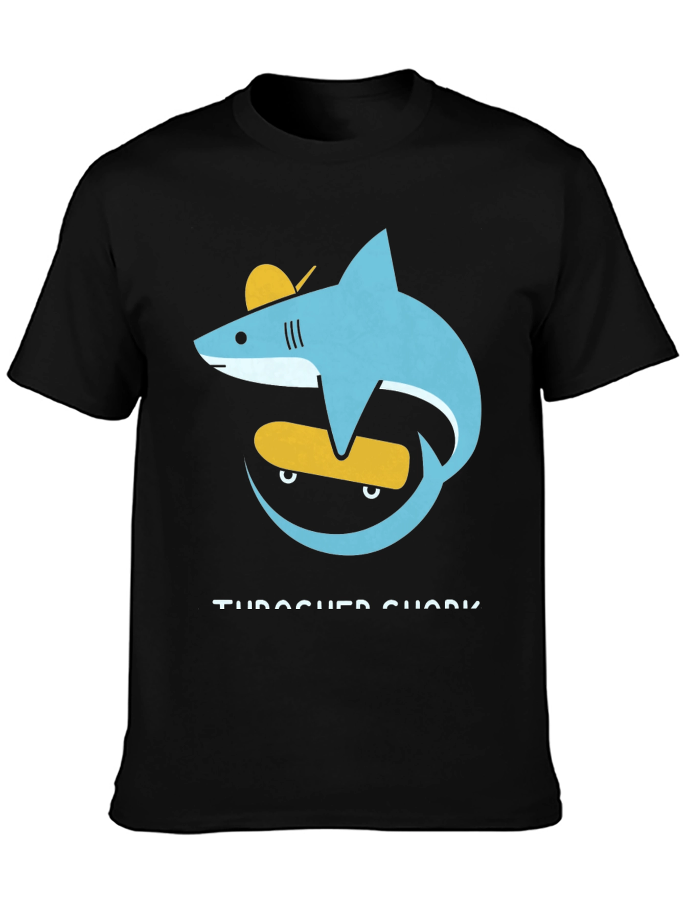 Skateboarding Shark Graphic Tee