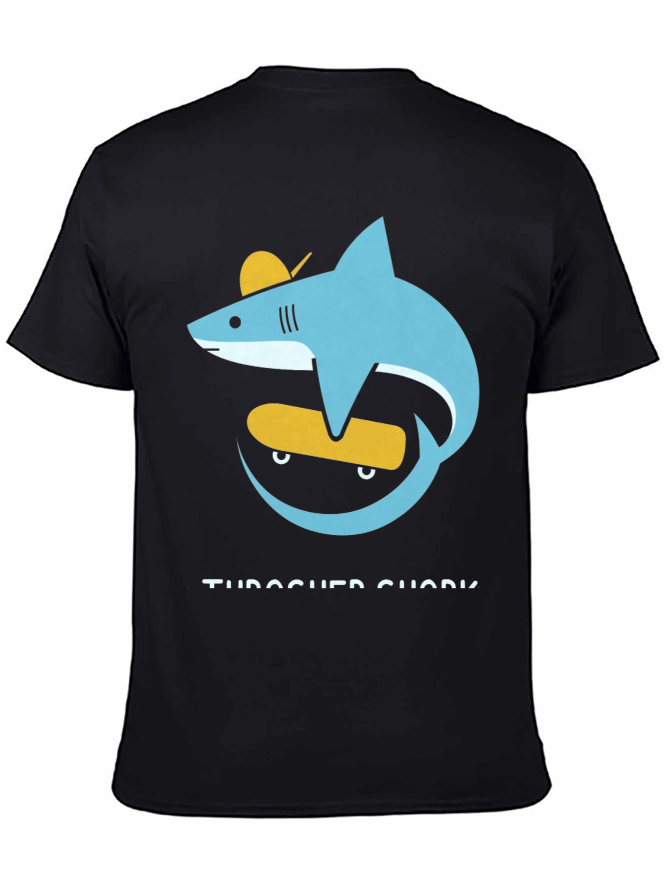 Skateboarding Shark Graphic Tee