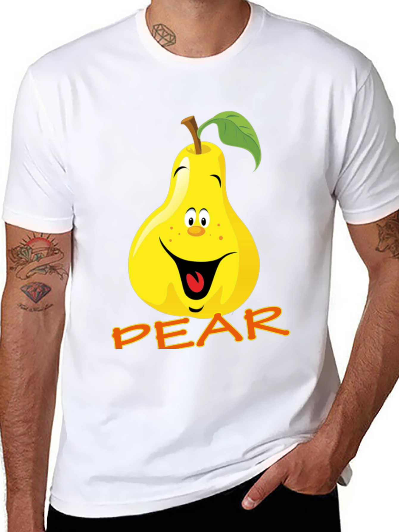 Funny Pear Cartoon T-Shirt