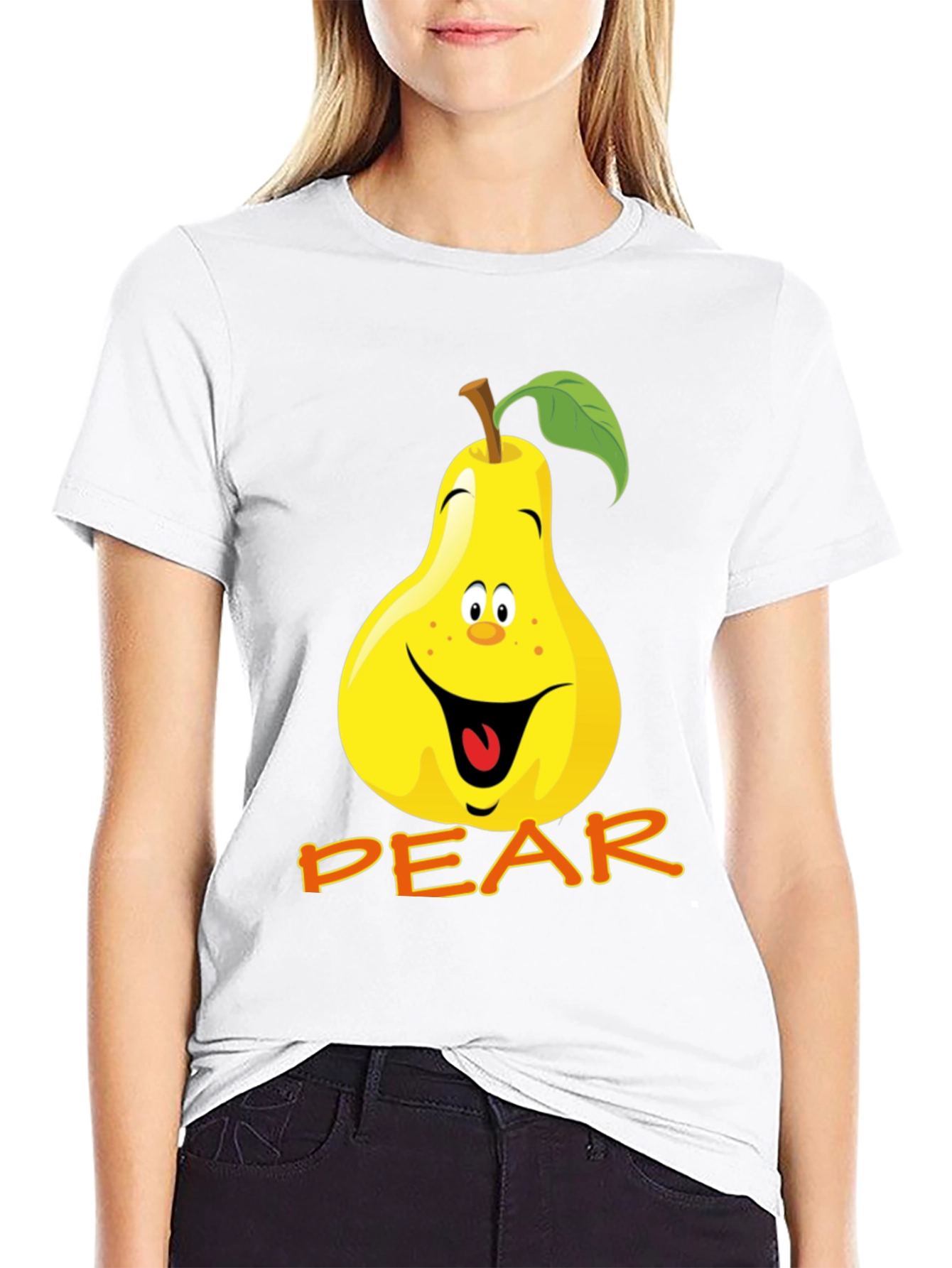 Funny Pear Cartoon T-Shirt