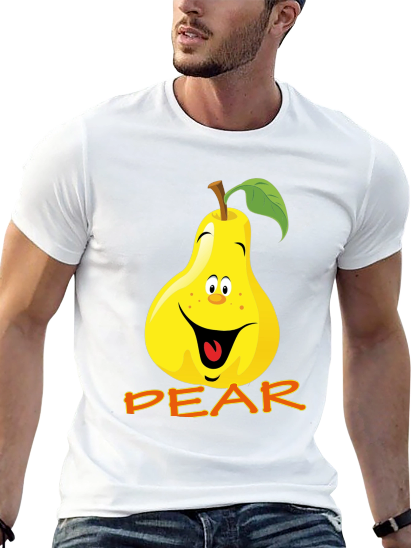 Funny Pear Cartoon T-Shirt