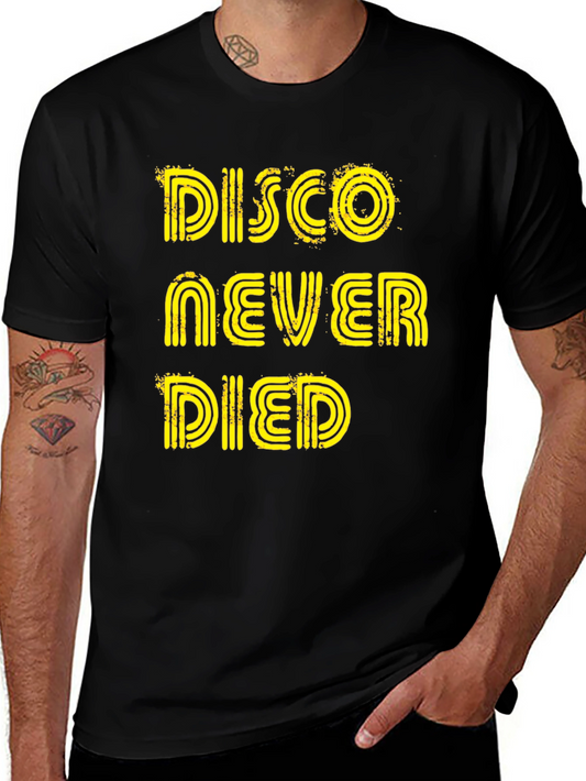 Disco Never Died Graphic Tee - Black