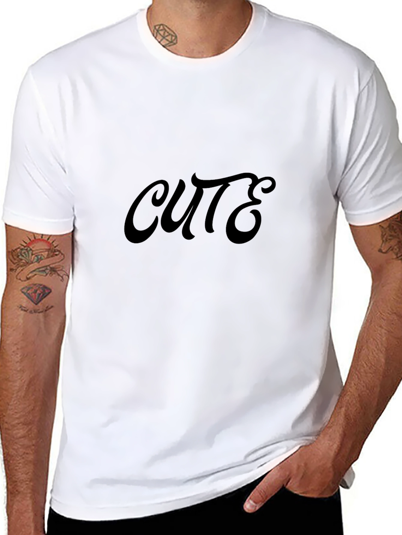 Cute Black T-Shirt - Stylish & Comfortable