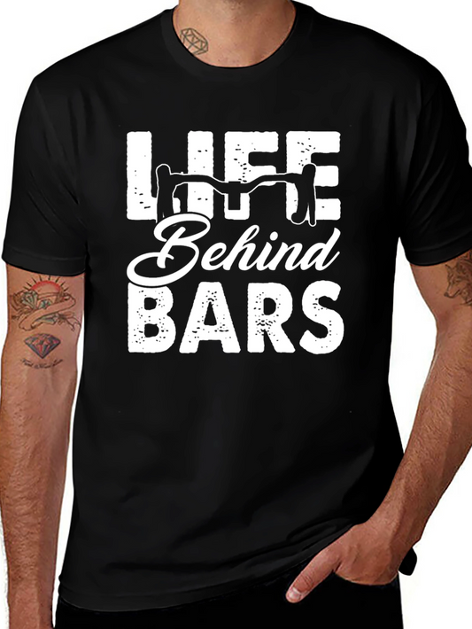 Life Behind Bars T-Shirt - Cycling Enthusiast