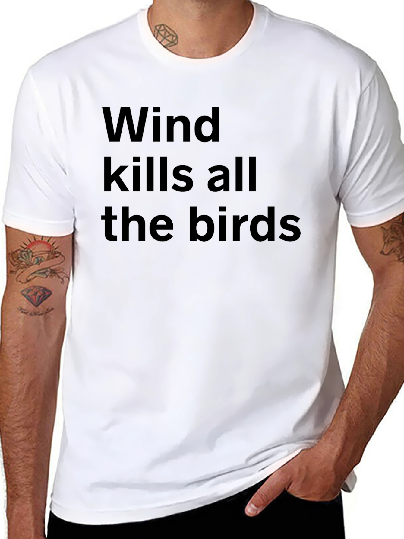 Wind Kills All The Birds Graphic Tee