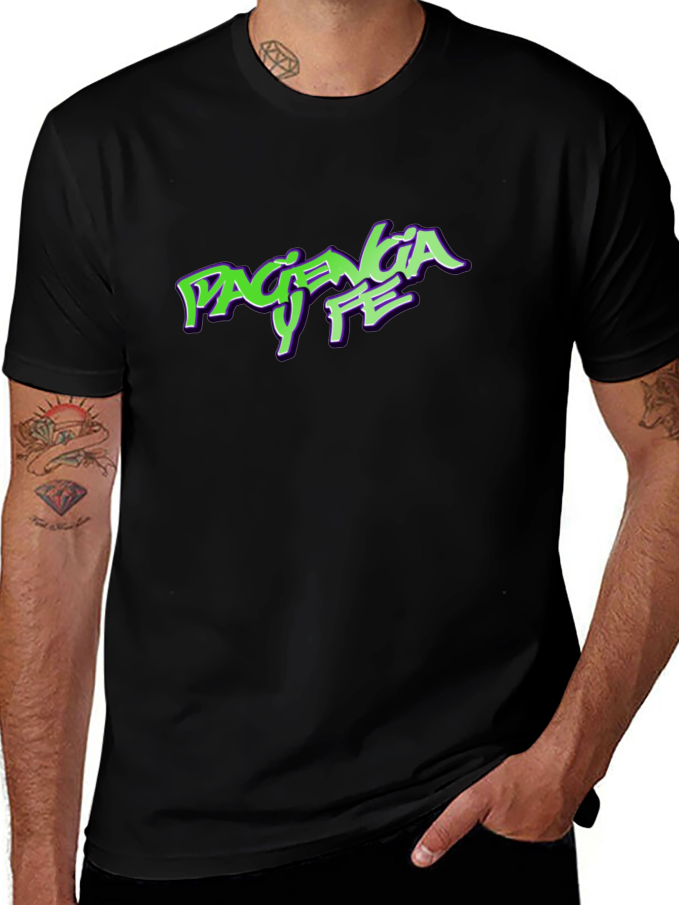 Paciencia Y Fe Graphic T-Shirt