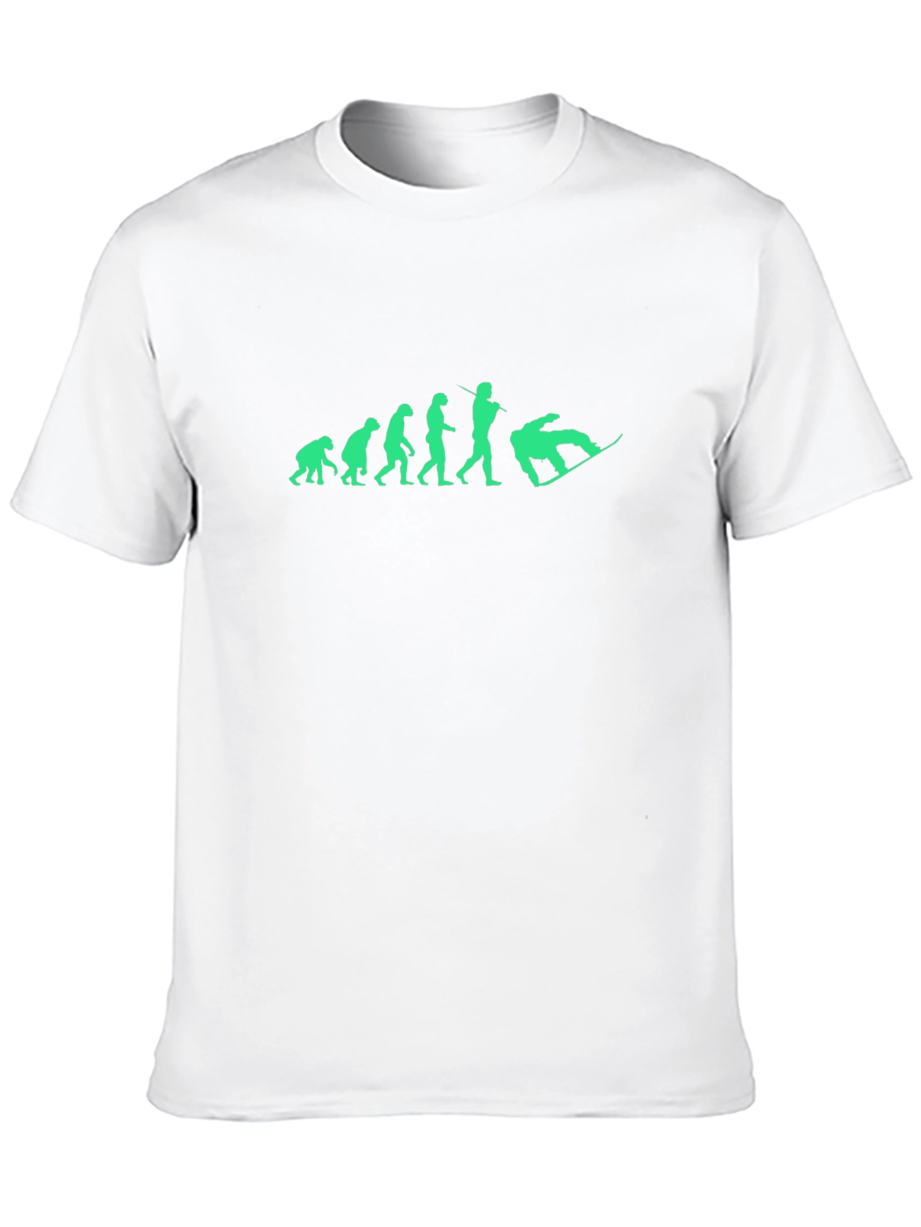 Evolution of Snowboarding T-Shirt - Black Cotton Tee
