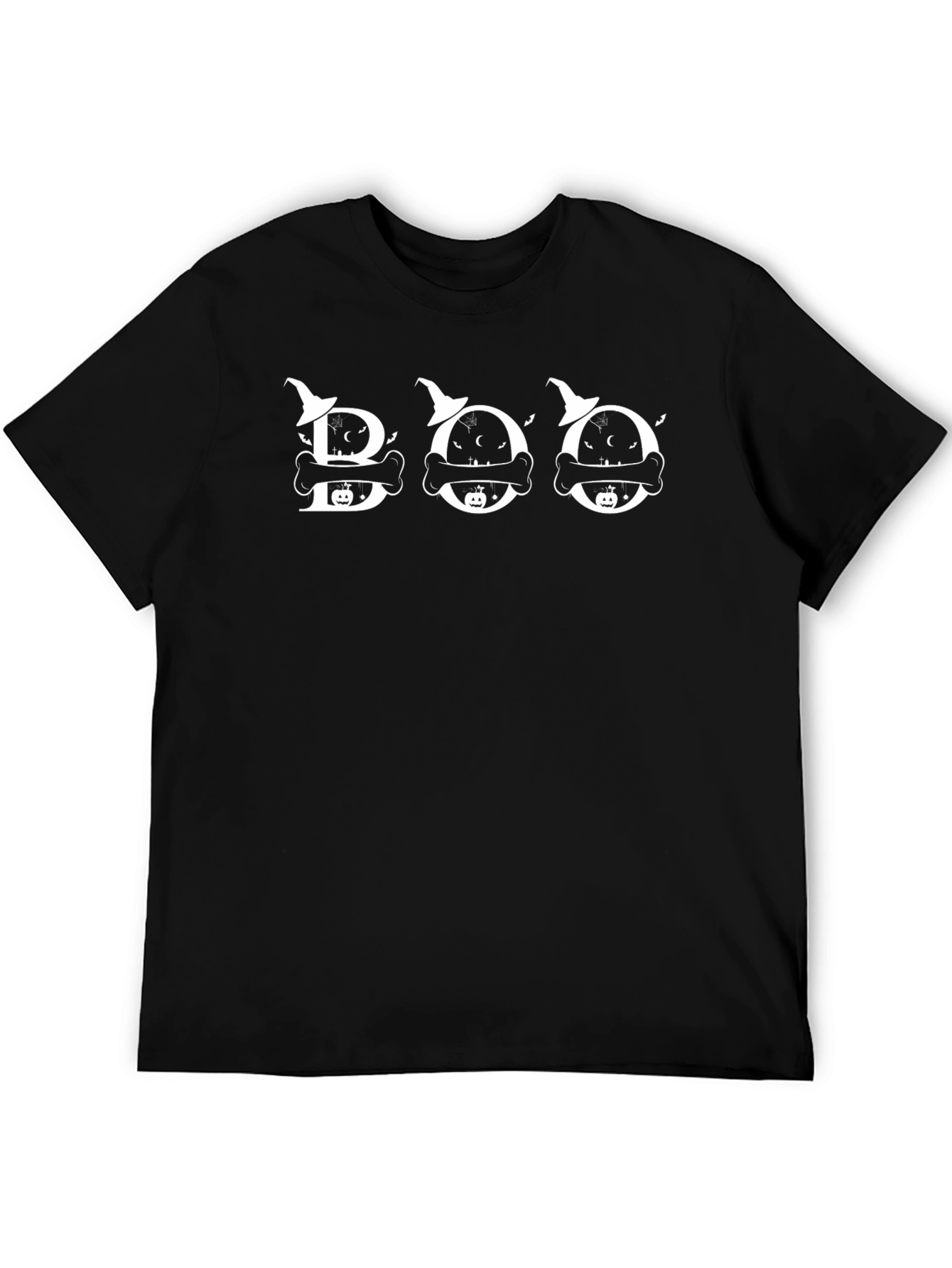 Halloween Boo Graphic Print T-Shirt