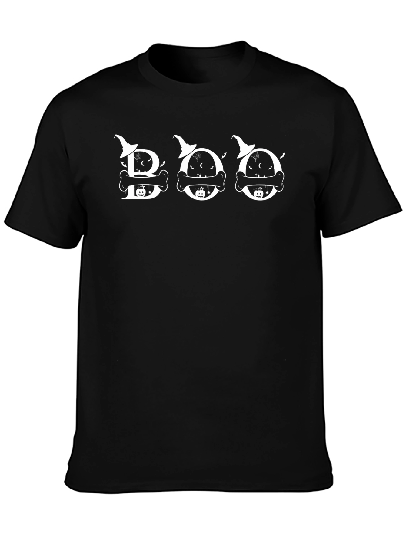 Halloween Boo Graphic Print T-Shirt