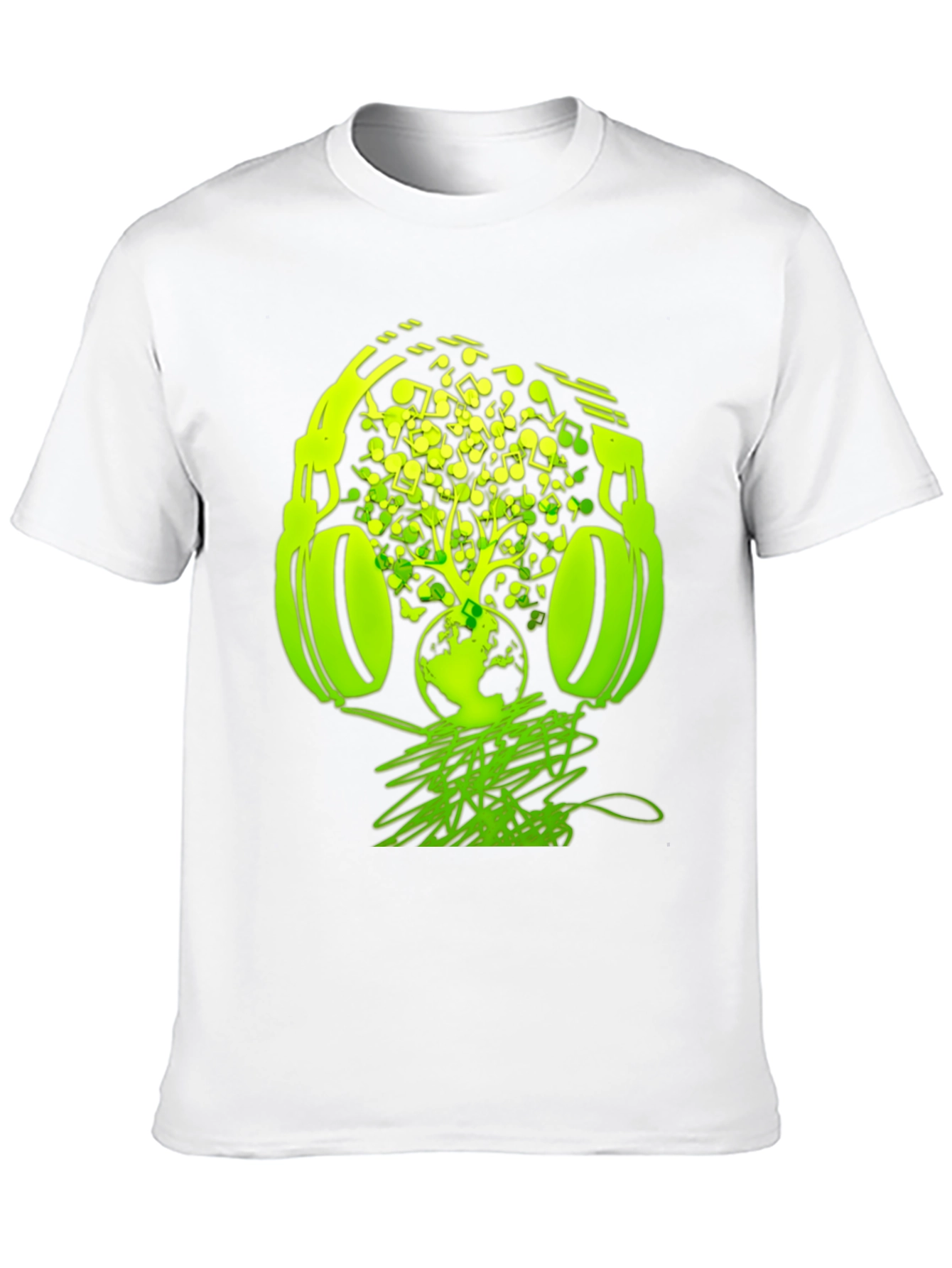 Earth Beats T-Shirt: Music Headphones Graphic Tee