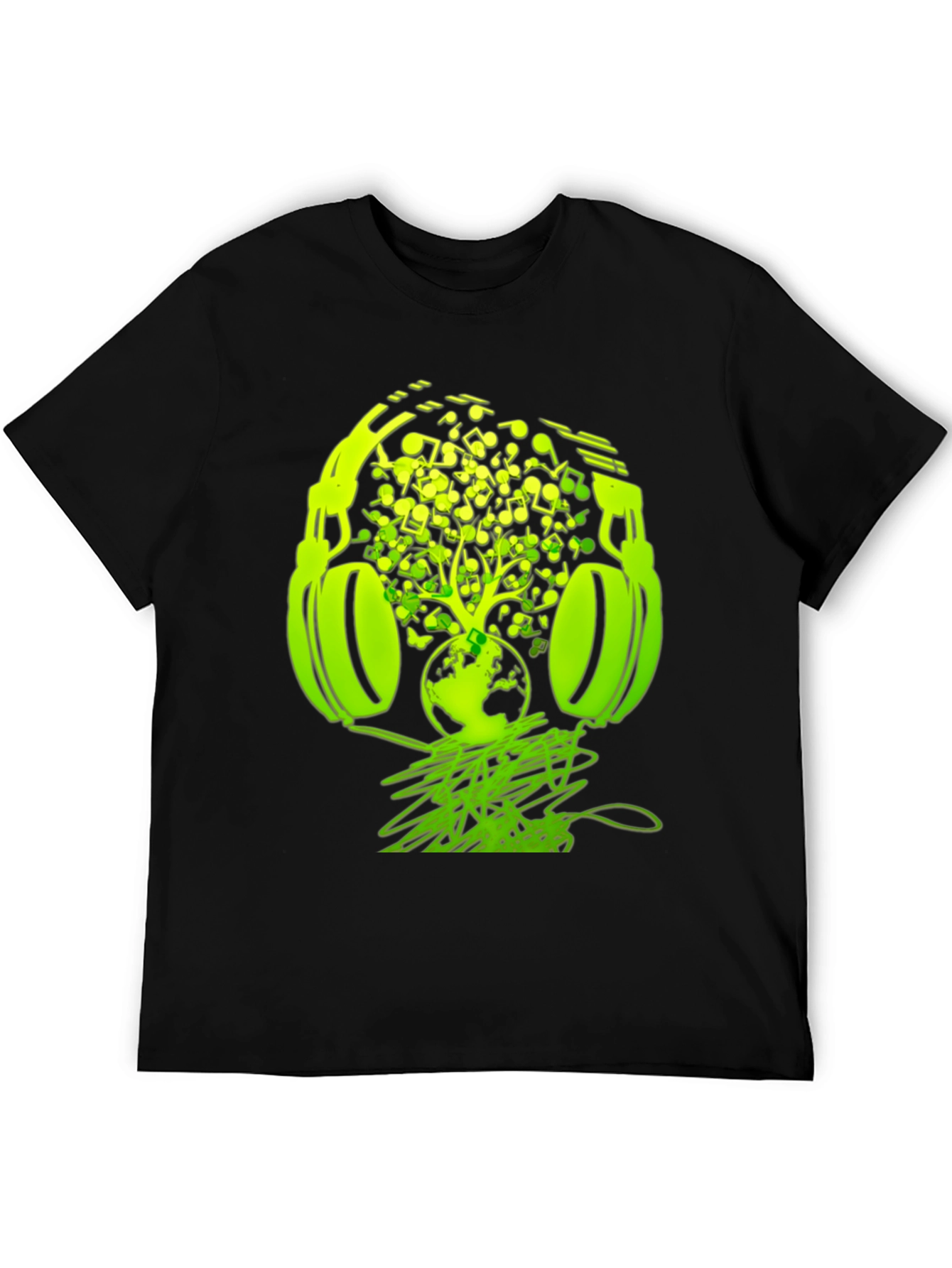 Earth Beats T-Shirt: Music Headphones Graphic Tee