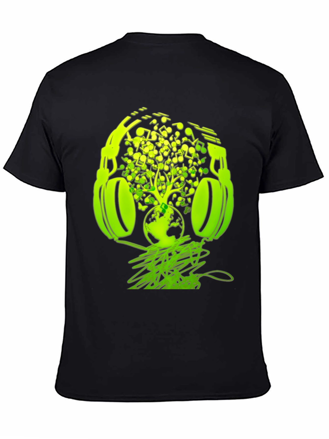 Earth Beats T-Shirt: Music Headphones Graphic Tee