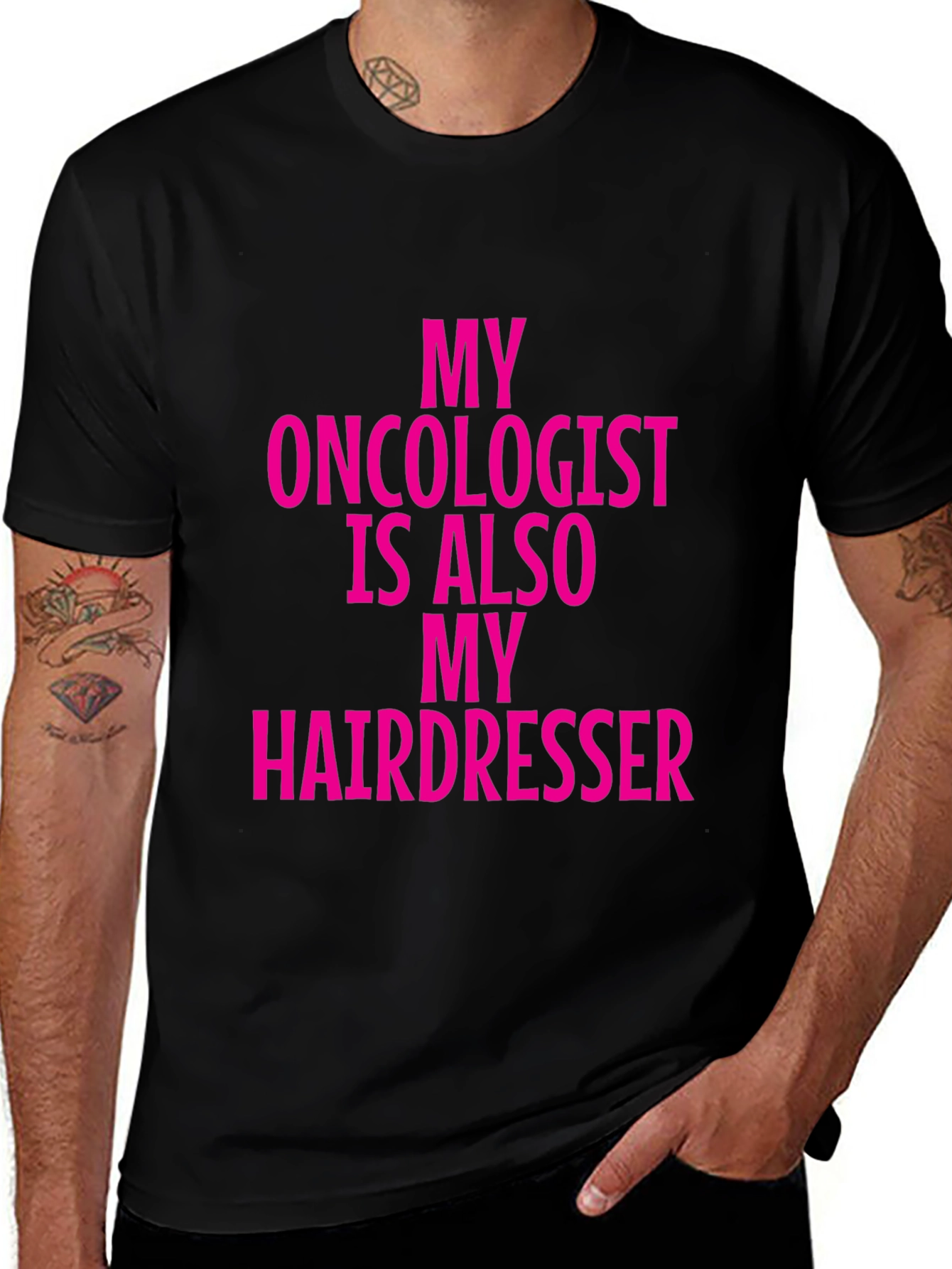 Oncologist Hairdresser Funny Graphic Tee