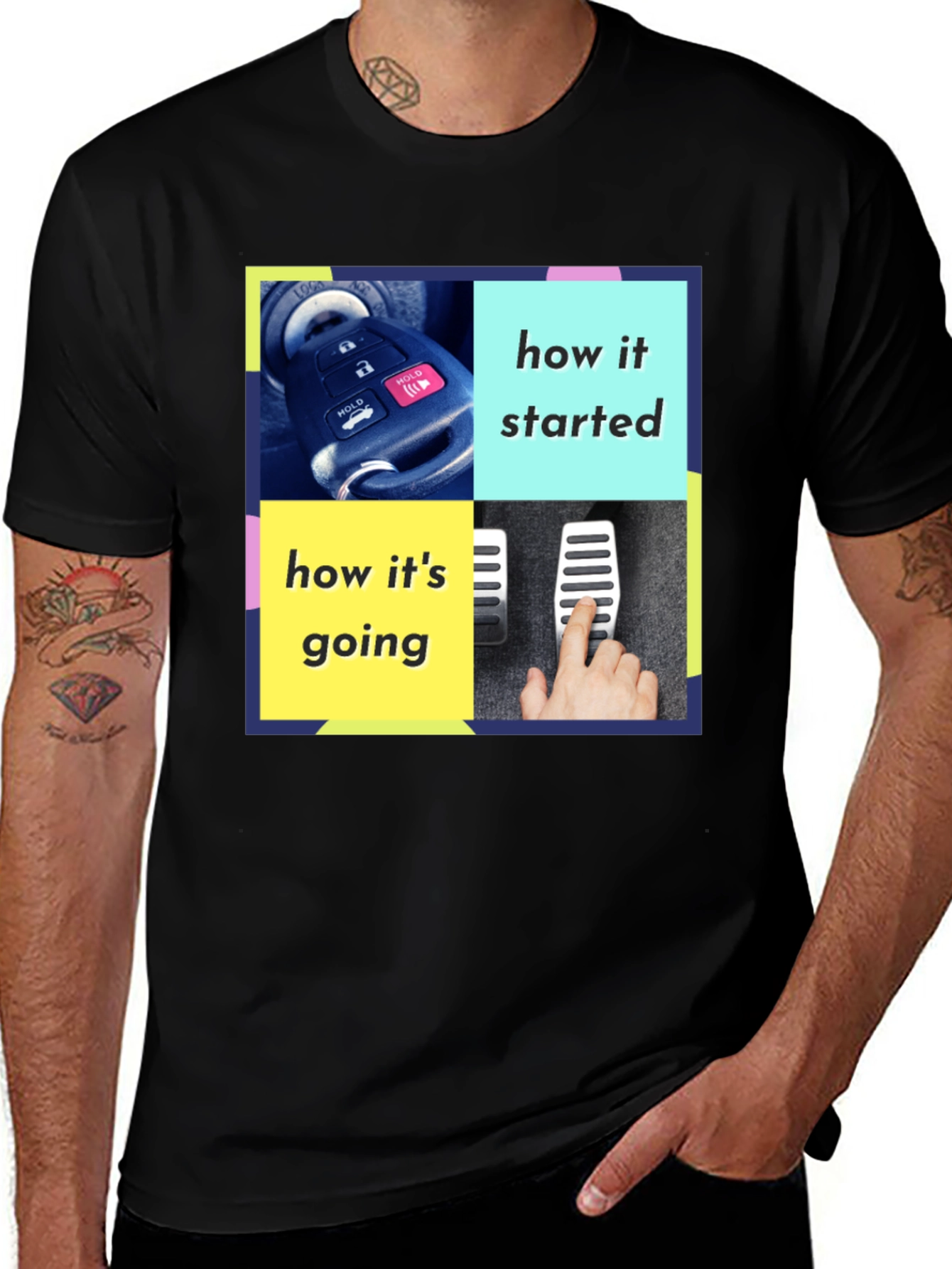 How It Started Meme Graphic Tee