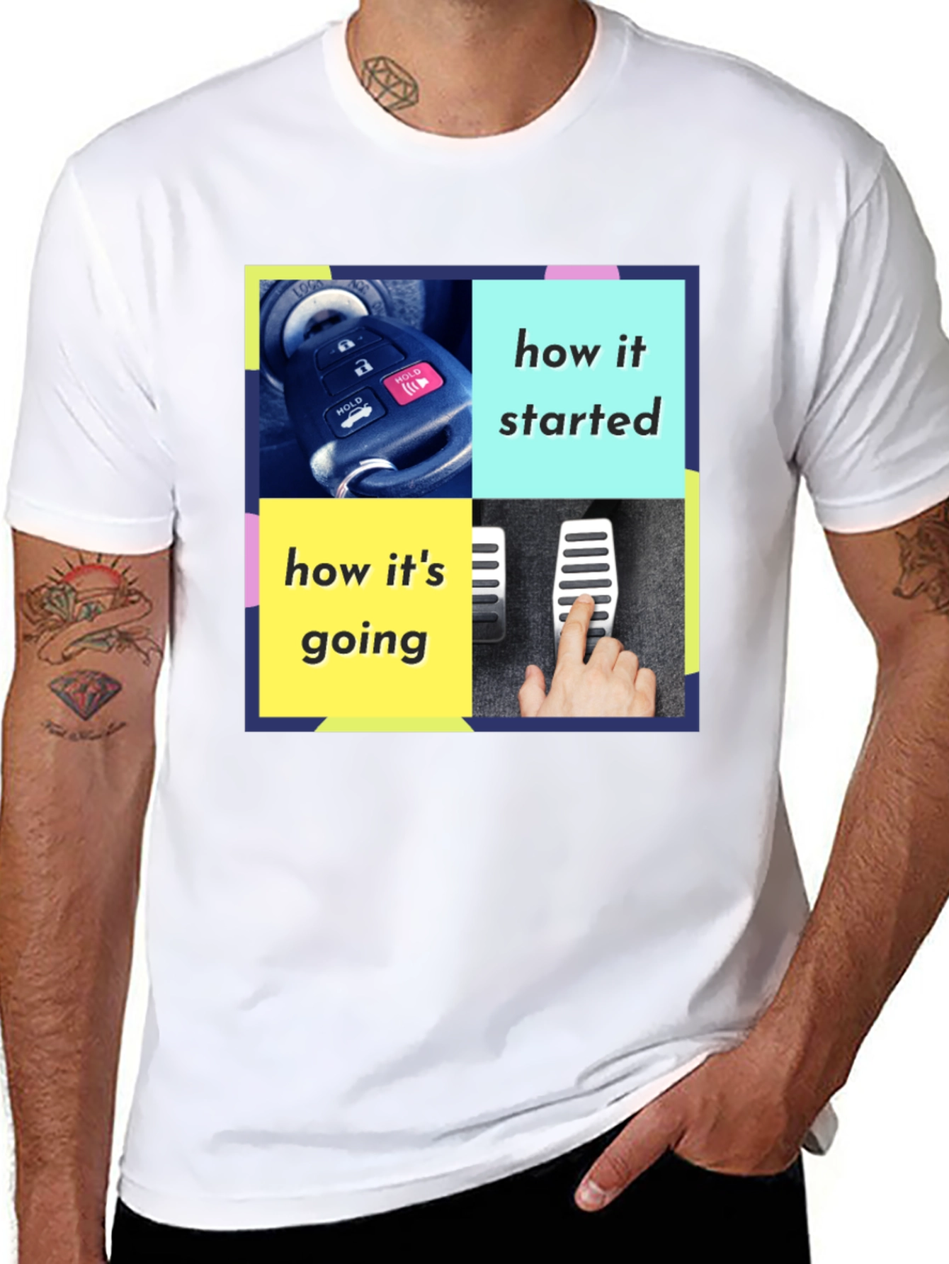How It Started Meme Graphic Tee