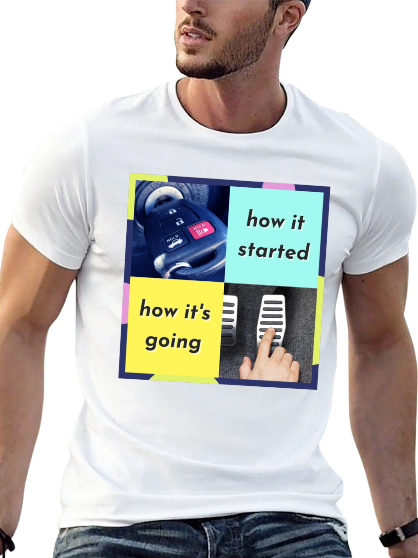 How It Started Meme Graphic Tee