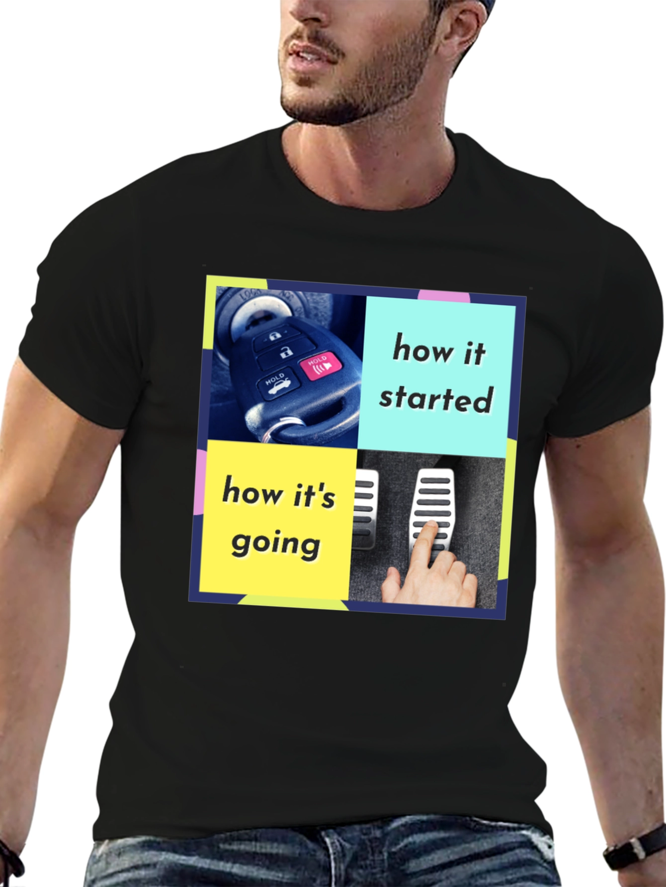 How It Started Meme Graphic Tee