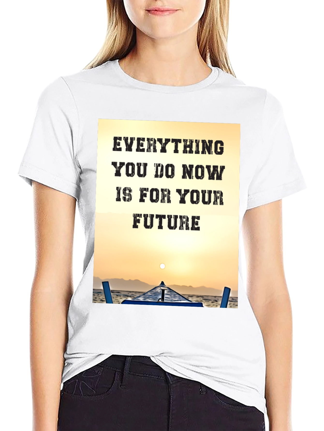 Motivational Graphic T-Shirt: Everything For Your Future