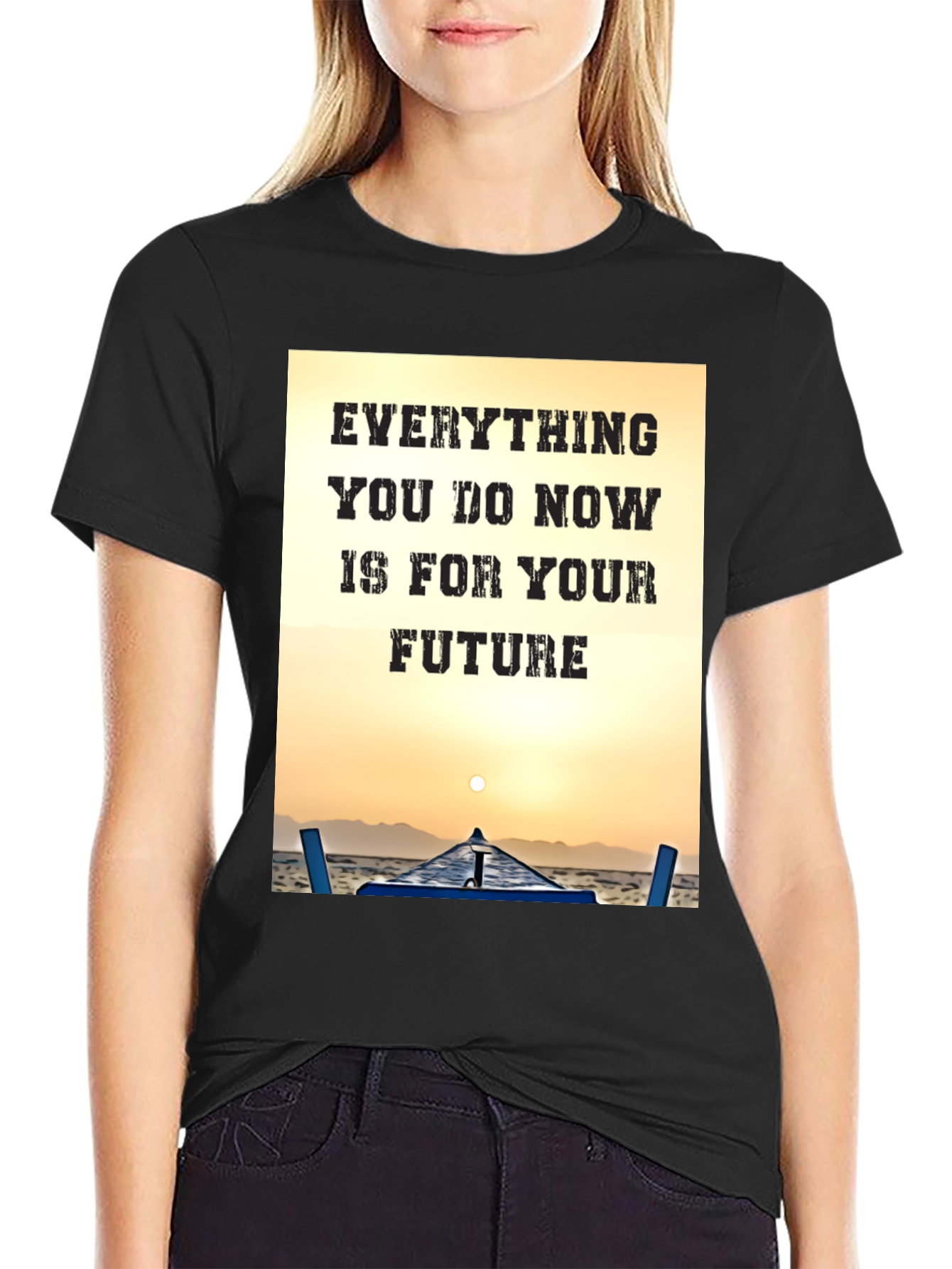 Motivational Graphic T-Shirt: Everything For Your Future