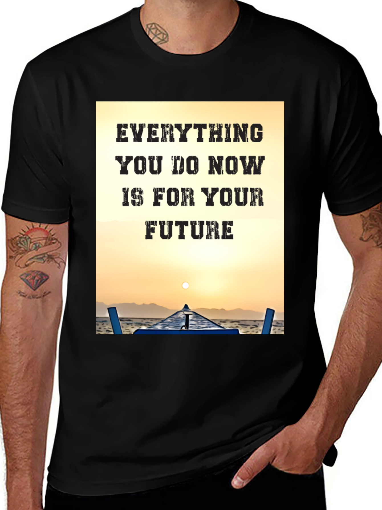 Motivational Graphic T-Shirt: Everything For Your Future