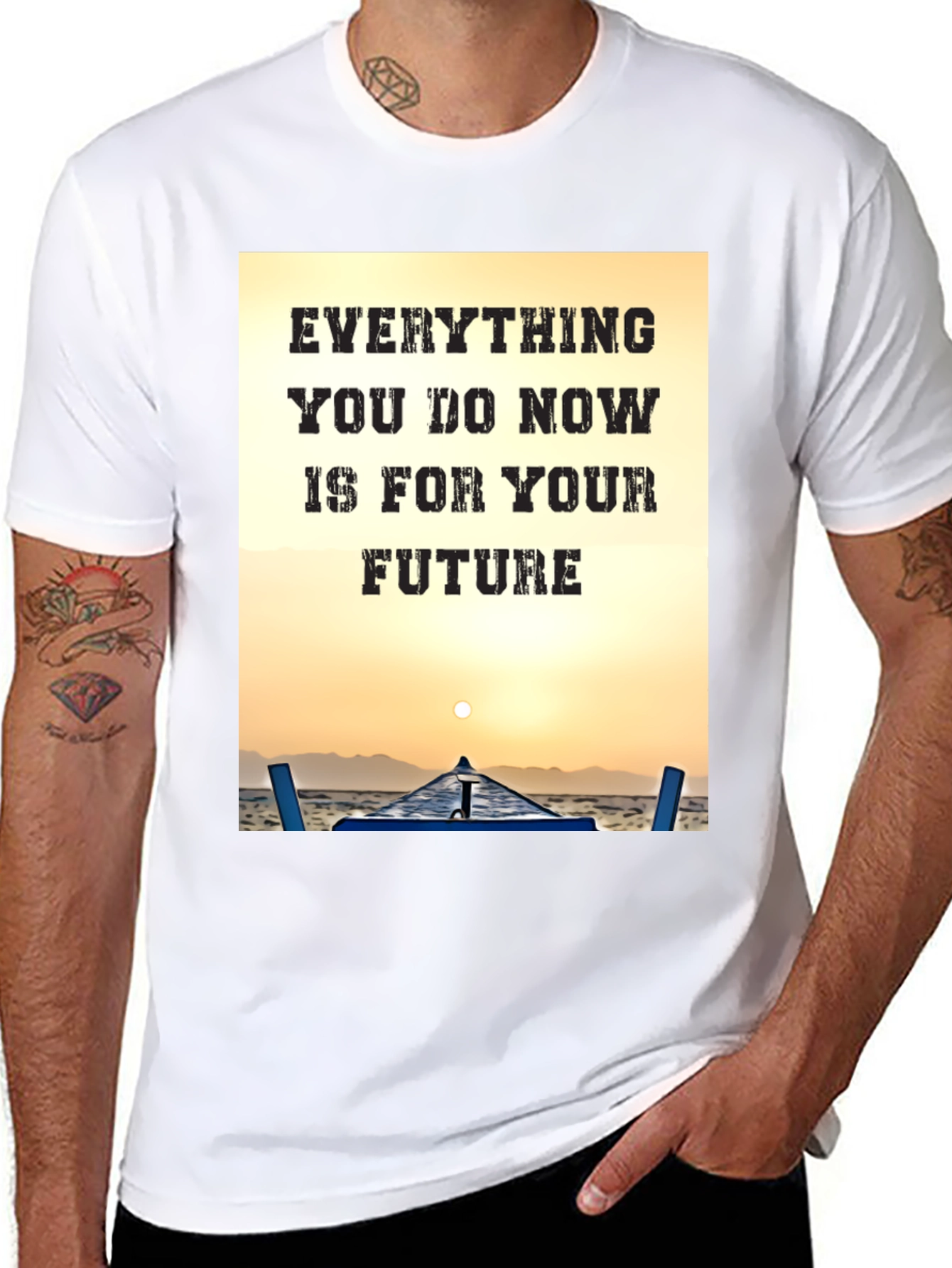 Motivational Graphic T-Shirt: Everything For Your Future