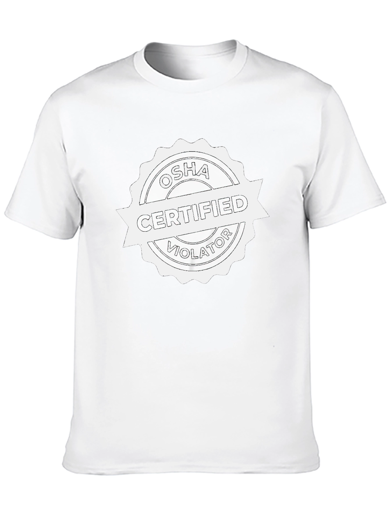 OSHA Certified Violator Black T-Shirt