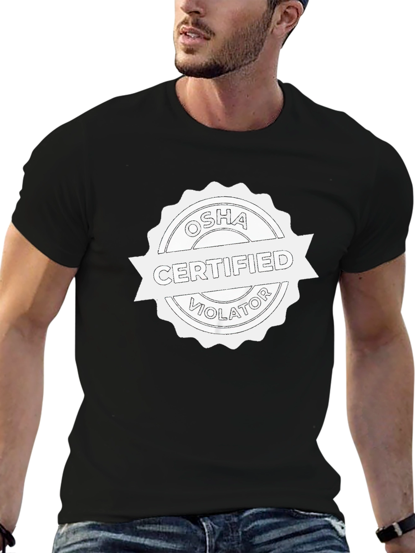 OSHA Certified Violator Black T-Shirt