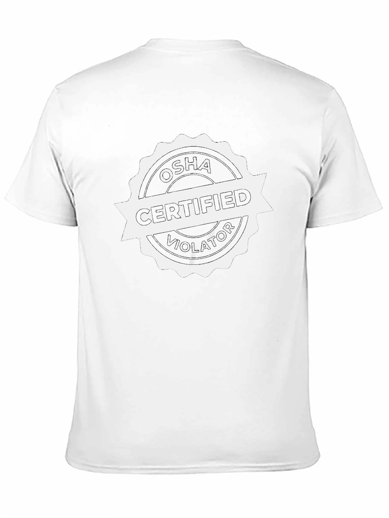 OSHA Certified Violator Black T-Shirt
