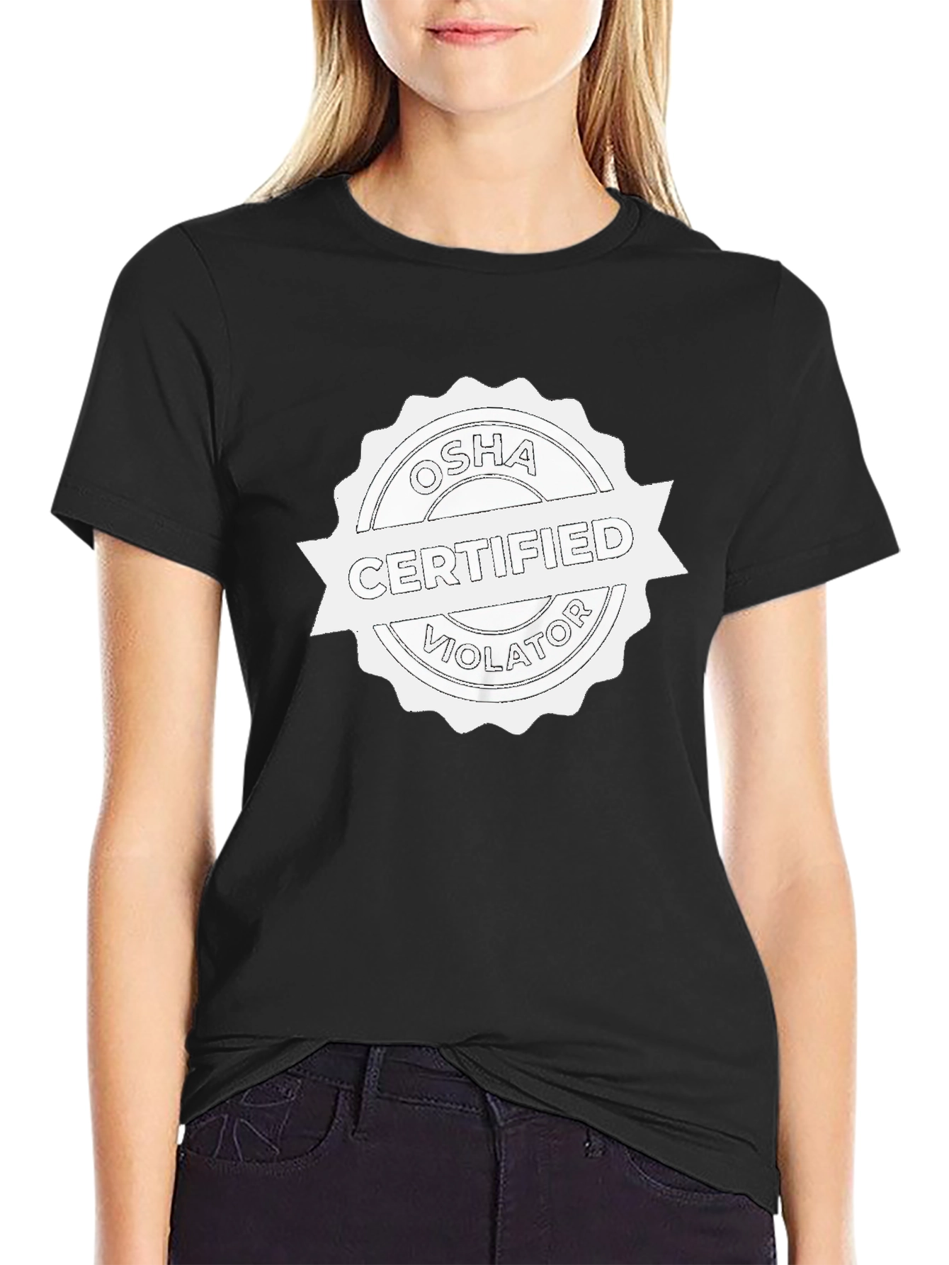 OSHA Certified Violator Black T-Shirt