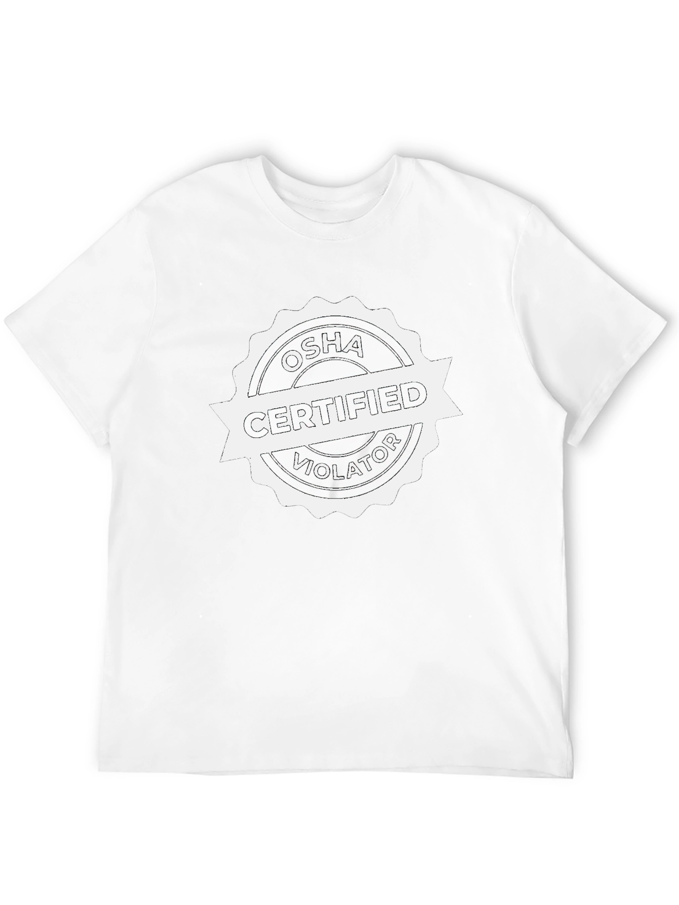 OSHA Certified Violator Black T-Shirt