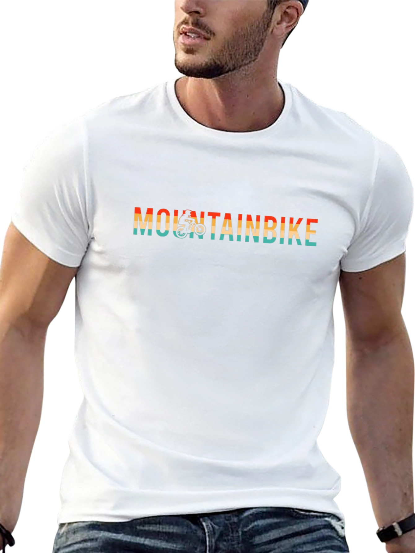 Mountain Bike Graphic Tee - Retro Style