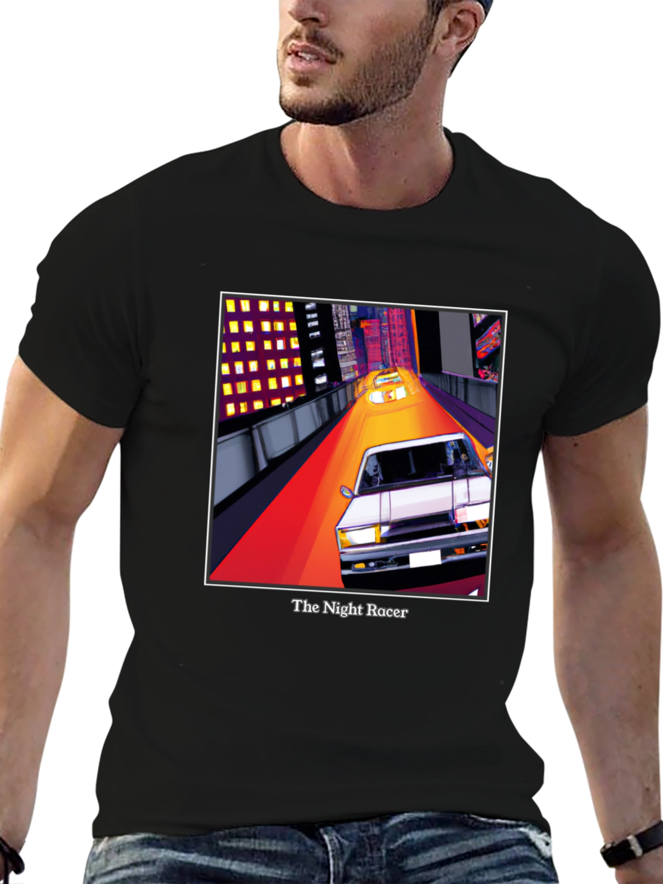 The Night Racer T-Shirt - Retro Car Graphic Tee
