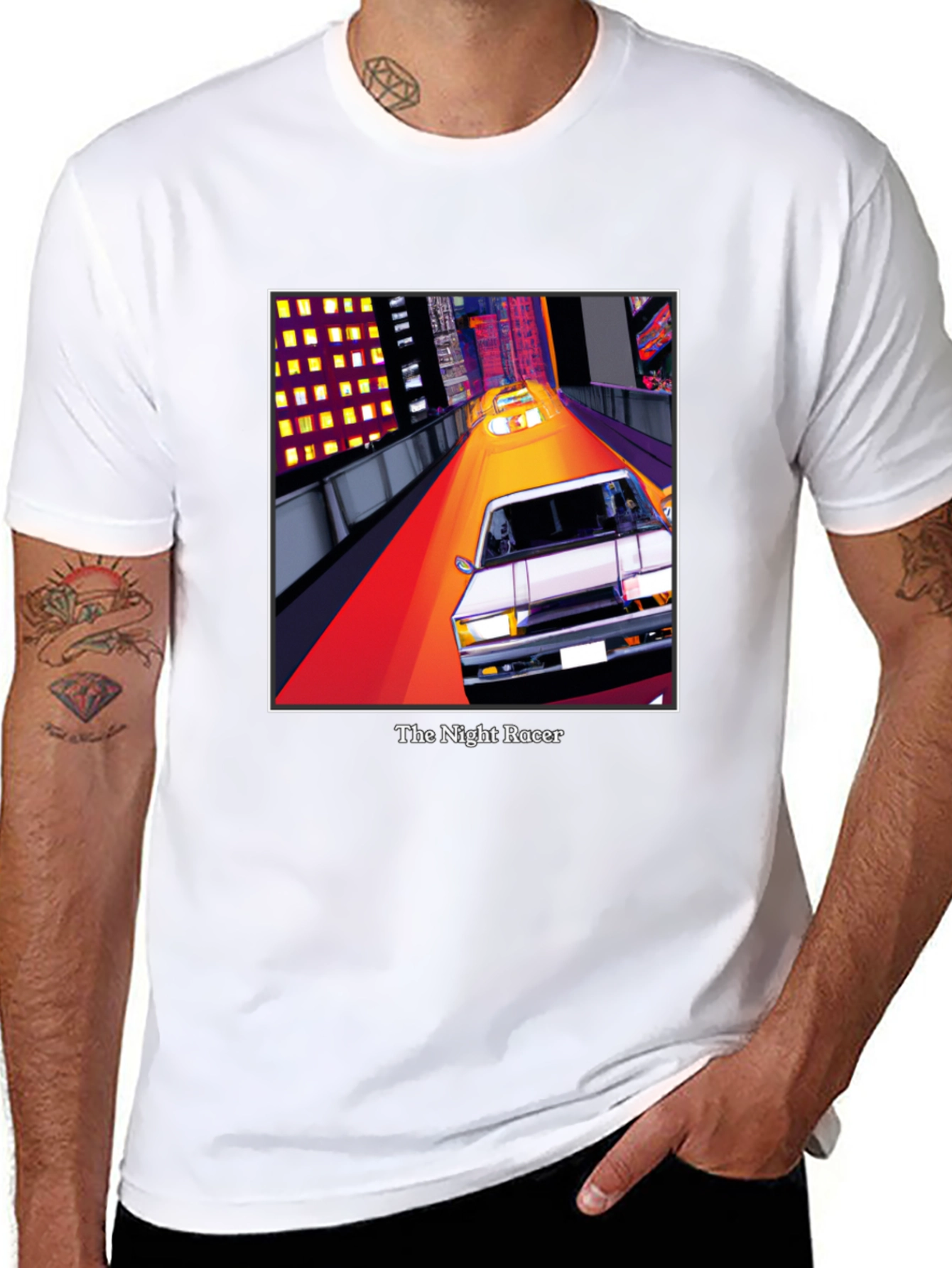 The Night Racer T-Shirt - Retro Car Graphic Tee