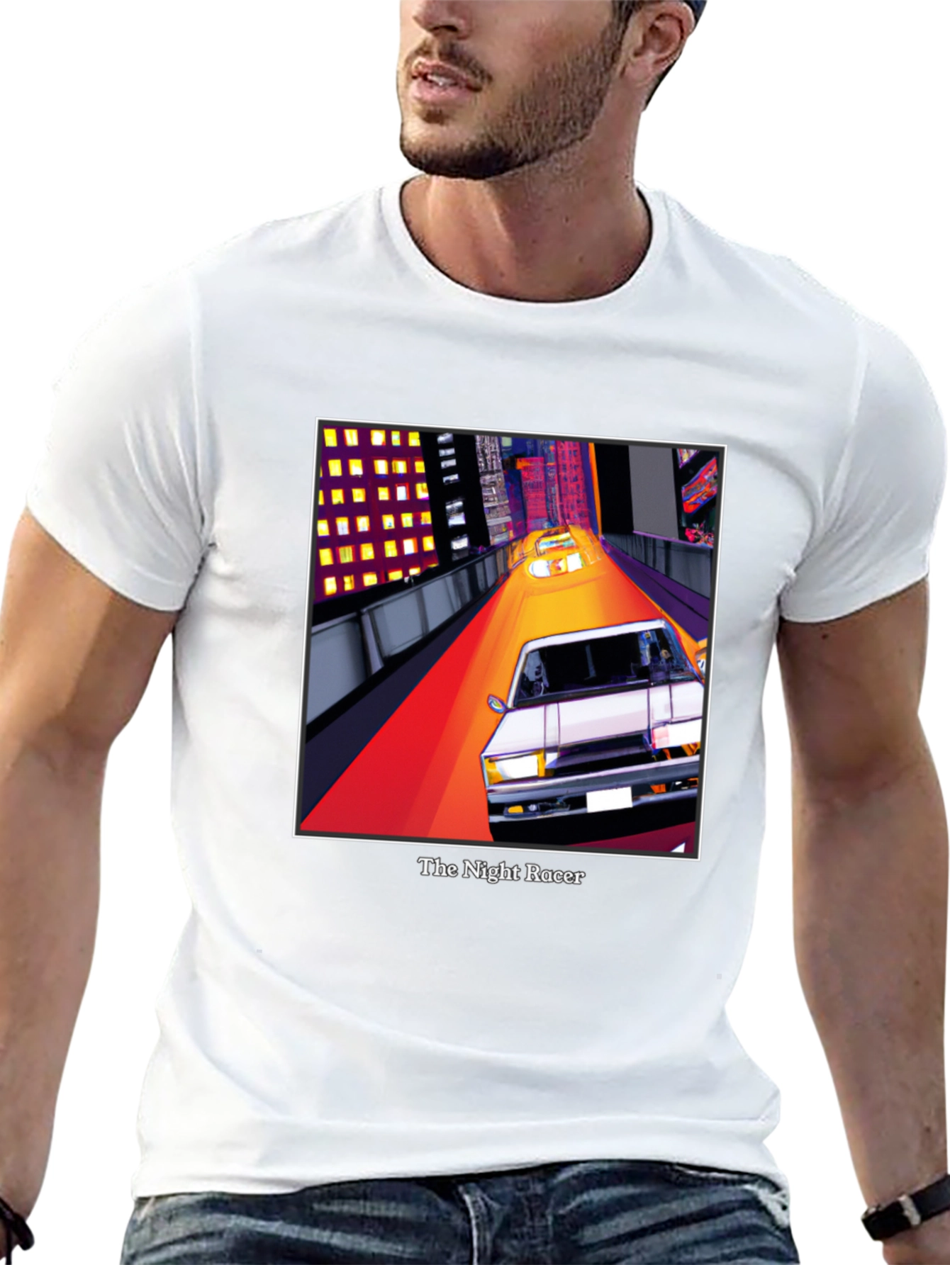 The Night Racer T-Shirt - Retro Car Graphic Tee