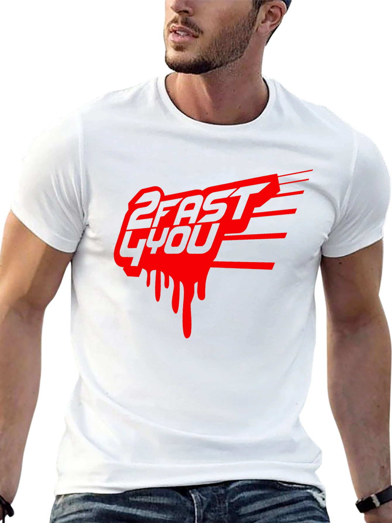 2 Fast 4 You Graphic Tee - Black