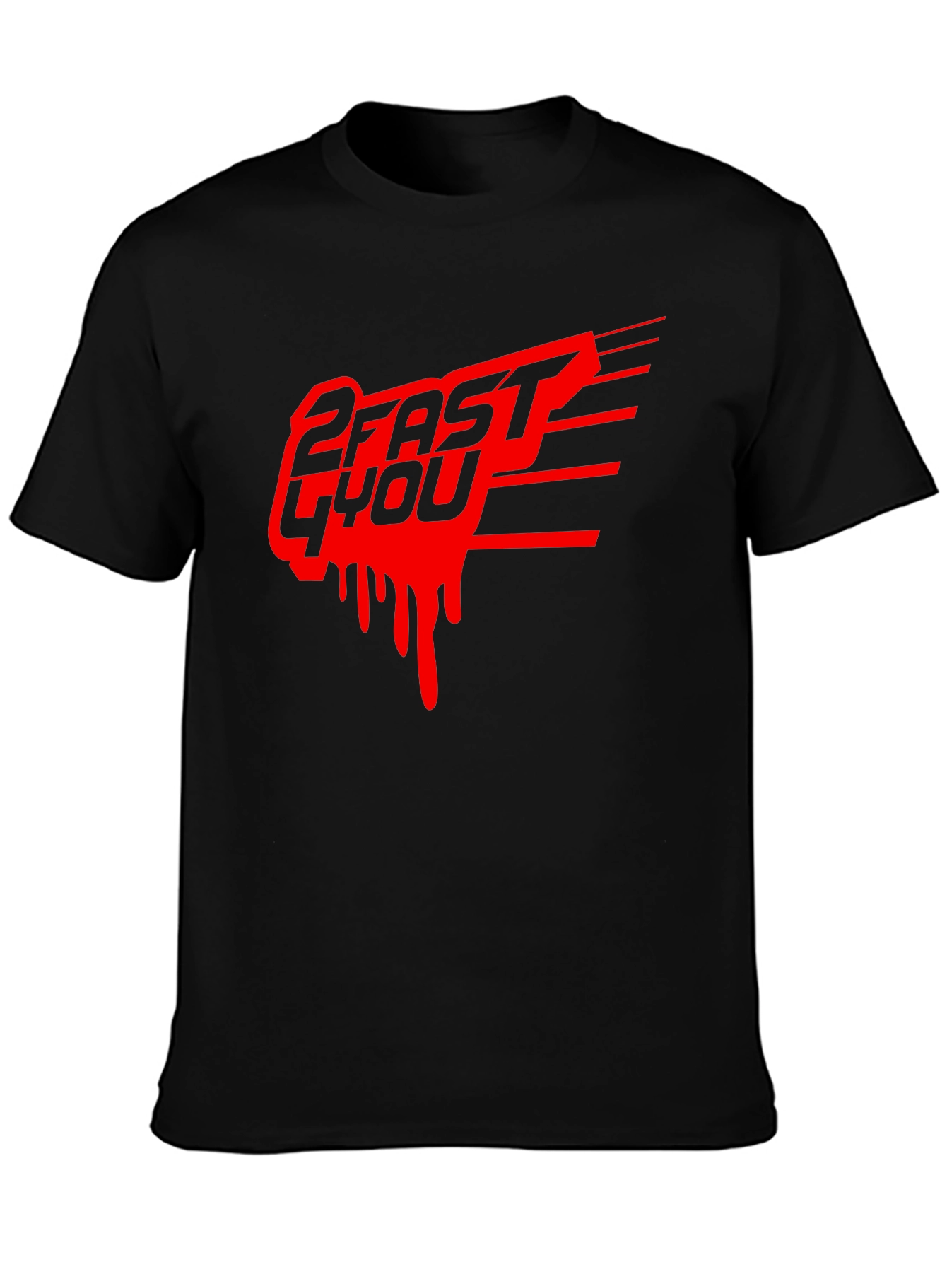 2 Fast 4 You Graphic Tee - Black