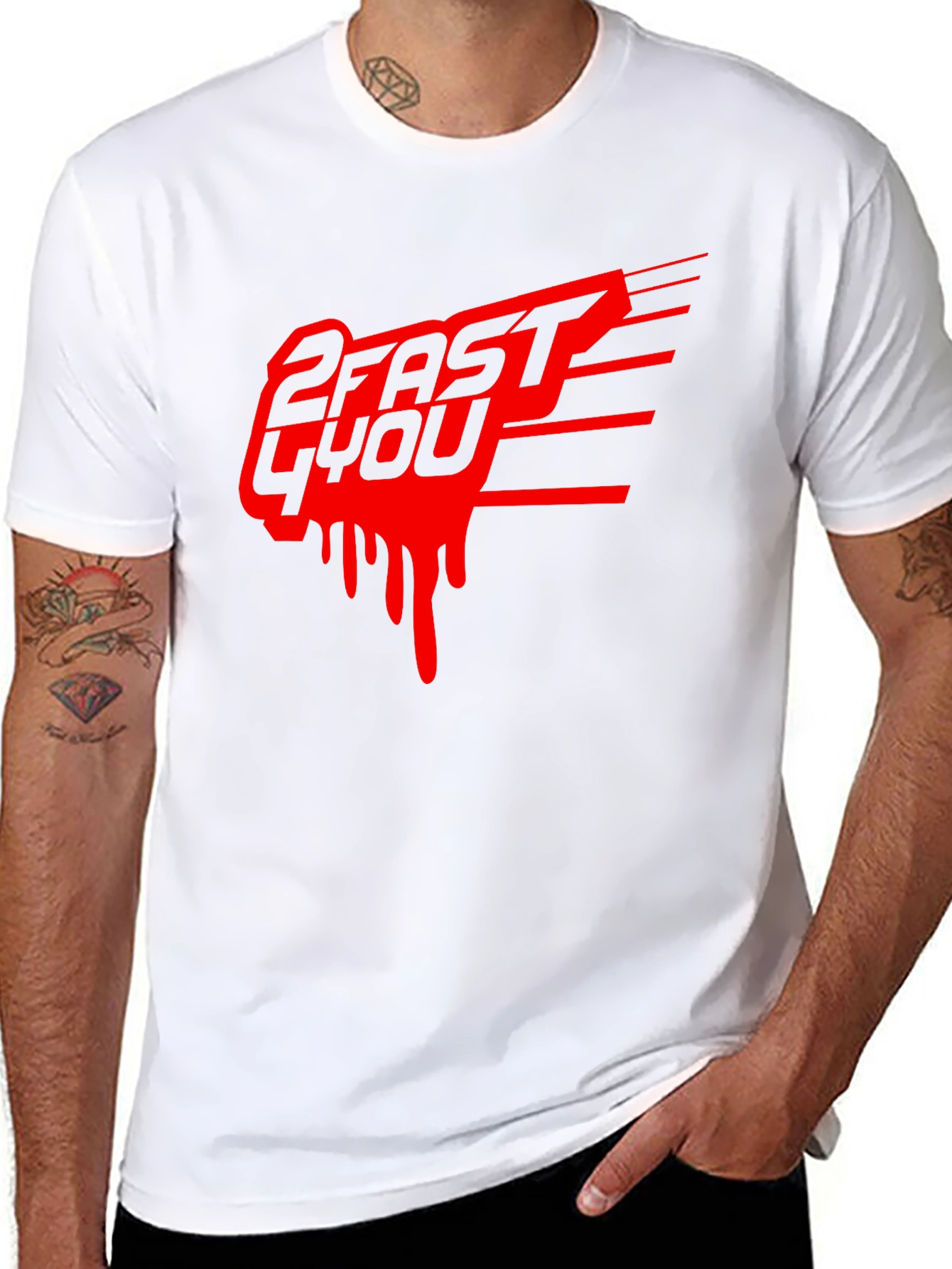 2 Fast 4 You Graphic Tee - Black