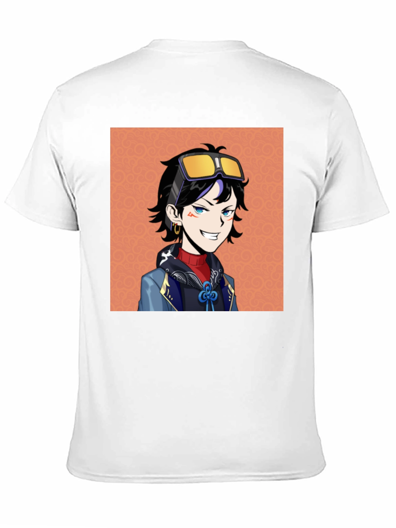 Anime Character Graphic Tee - Black Cotton T-Shirt