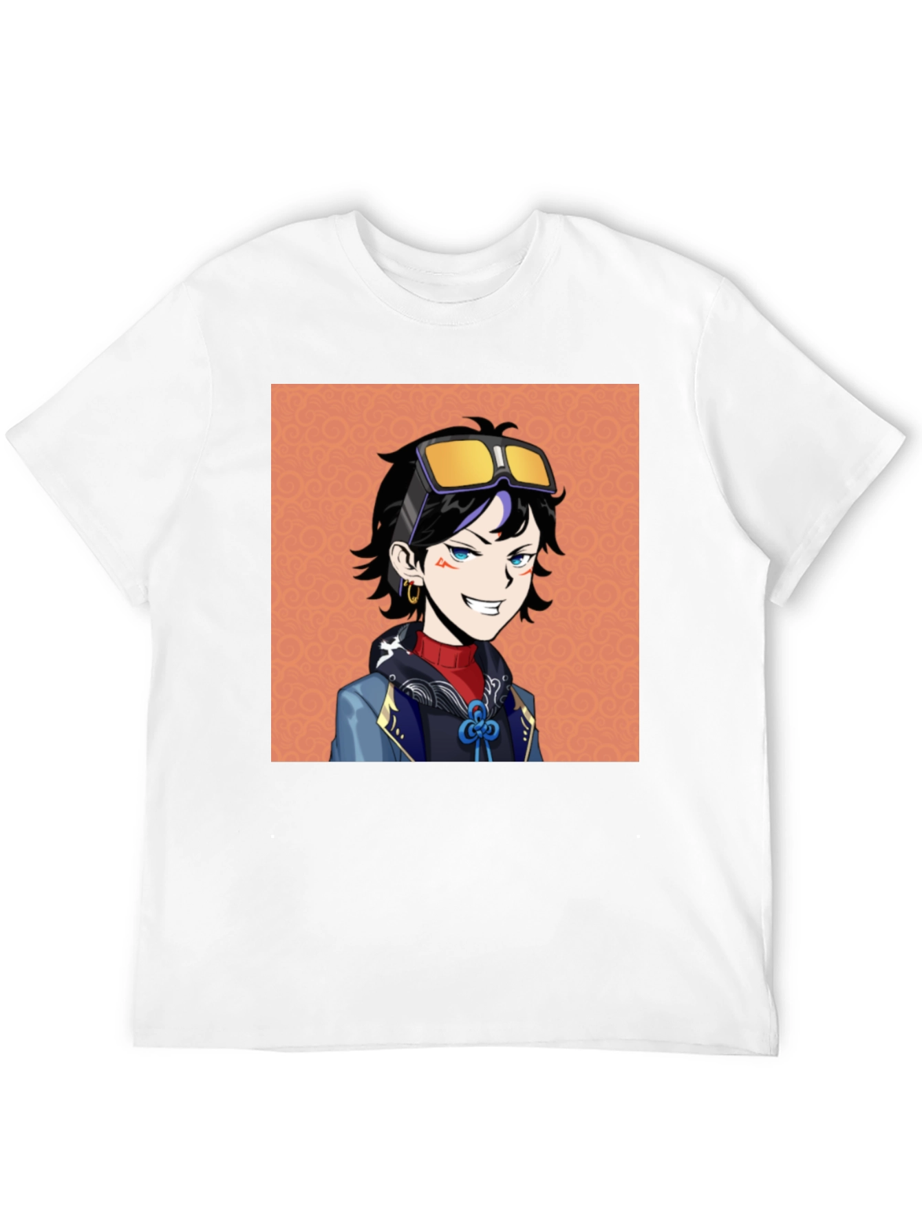 Anime Character Graphic Tee - Black Cotton T-Shirt